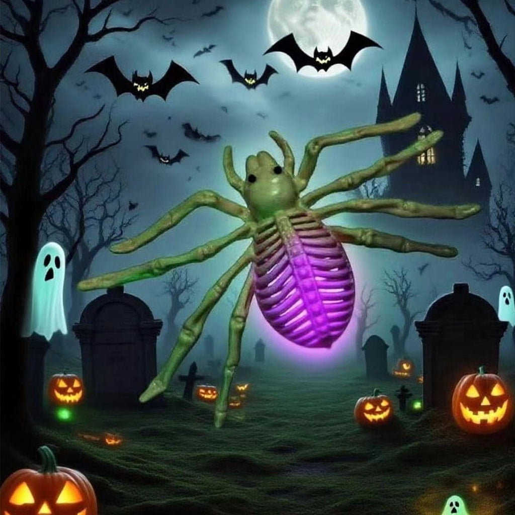 amlbb Halloween Decorations Outdoor Halloween Dark Terror Skeleton Decoration Props Set Up Ghost House Halloween Decor on Clearance