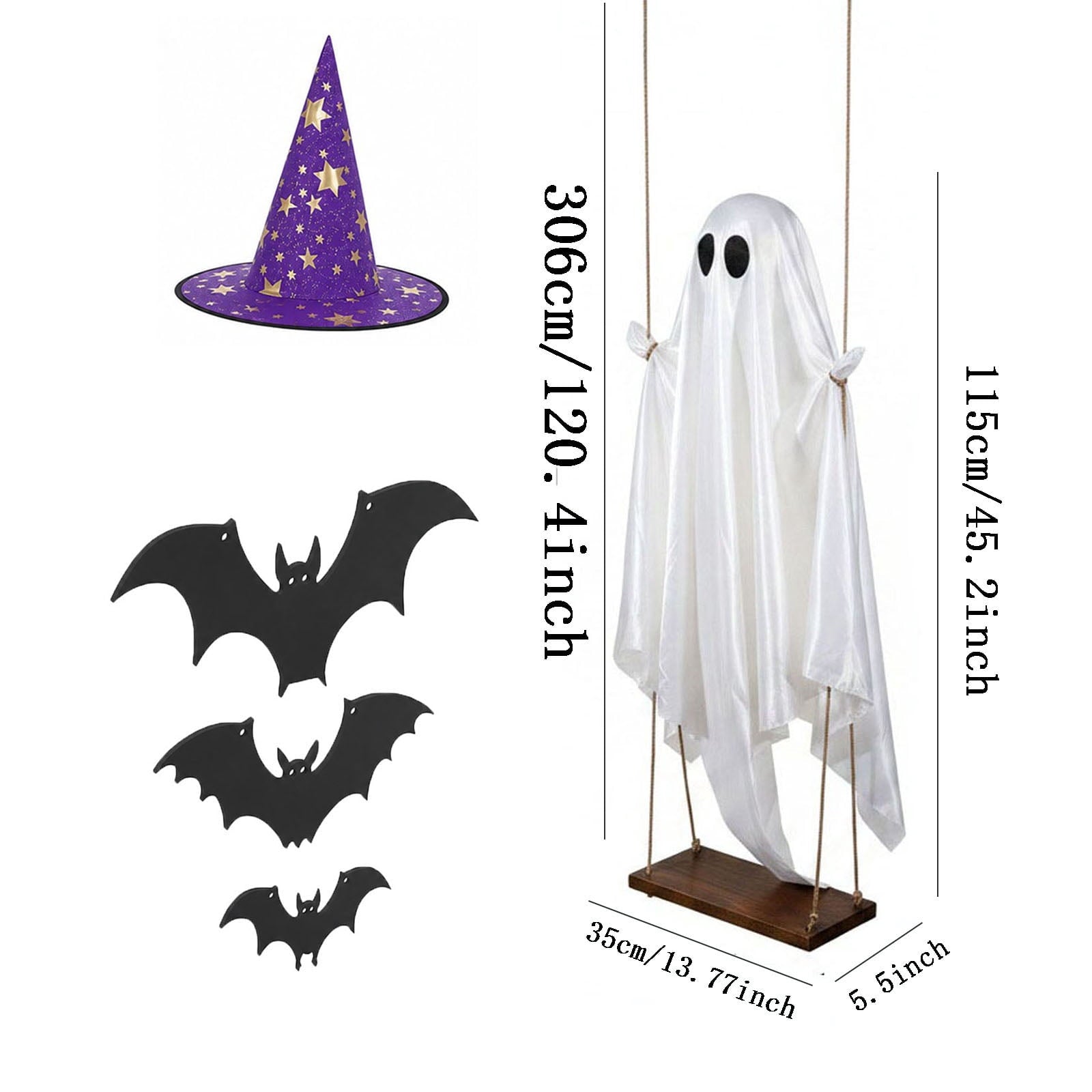 Halloween Decorations Clearance! Cute Kissing‑Face Witch Statue With Bow Hat & Mesh Skirt, Tabletop Ornament for Shelf Indoor Home Halloween Decor