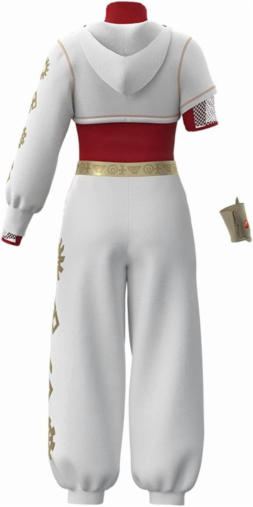 Guvpev Women Nova Bright Costume, Zombies 4 Costumes, Dawn of the Vampires Nova Cheerleader Cosplay Costume, Mesh Top Skirt Hoodies Wrist Prop Full Set Outfits, Halloween Fancy Dress Costumes
