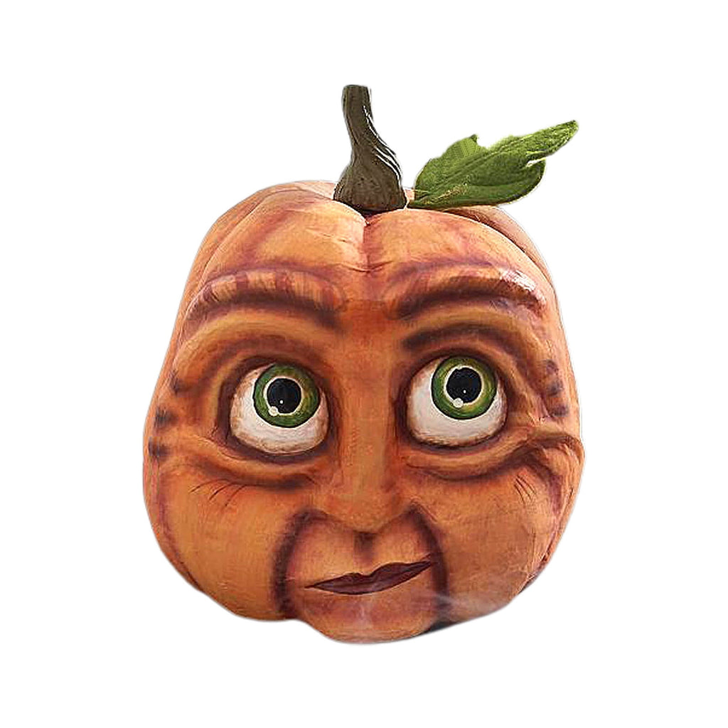 Happy Halloween Pumpkin Decorations for Yard - Funny Resin Jack O Lantern with Weighted Base - Outdoor Fall Decor for Porch,Garden,and Home Party