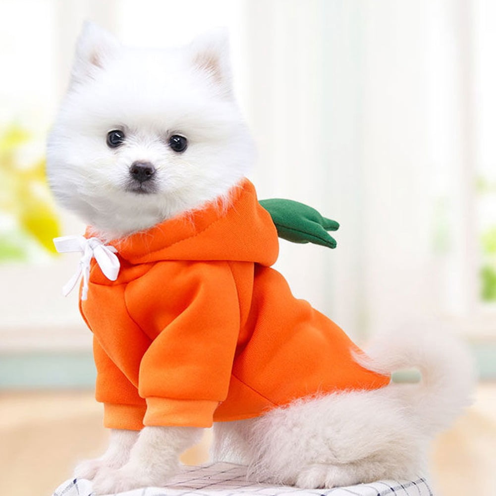 Winter Warm Plush Dog Hoodie, Heart‑Shaped Pet Cosplay Outfit for Small Dogs