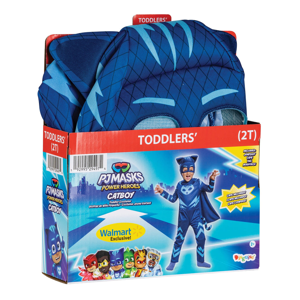 PJ Masks Catboy Halloween Costume for Children, Toddlers Size 3T-4T, by Disguise