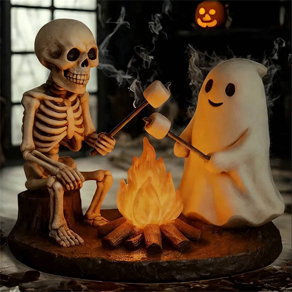 Clearance Halloween Ghost Bubble Bath Lamp, Cute Bathtub Ghost Night Lights for Halloween Decor, Reading Books Nightlight, Halloween Decorations for Indoor Readers & Book Lover Desk Home Party Gifts