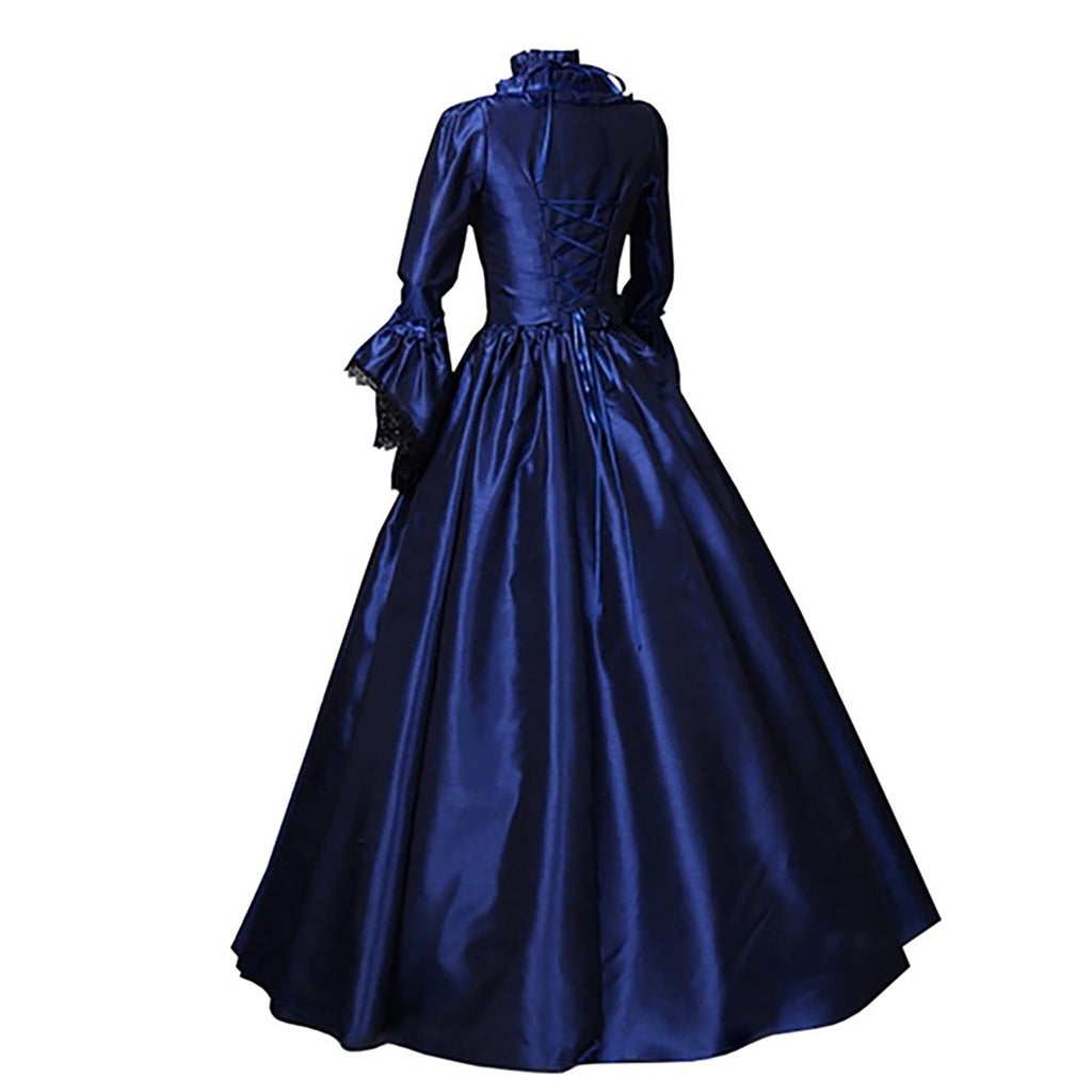 Jsaierl Victorian Dress for Women 1800S Medieval Renaissance Dress Corset Flare Sleeve Vintage Dress Cocktail Party Ball Gown