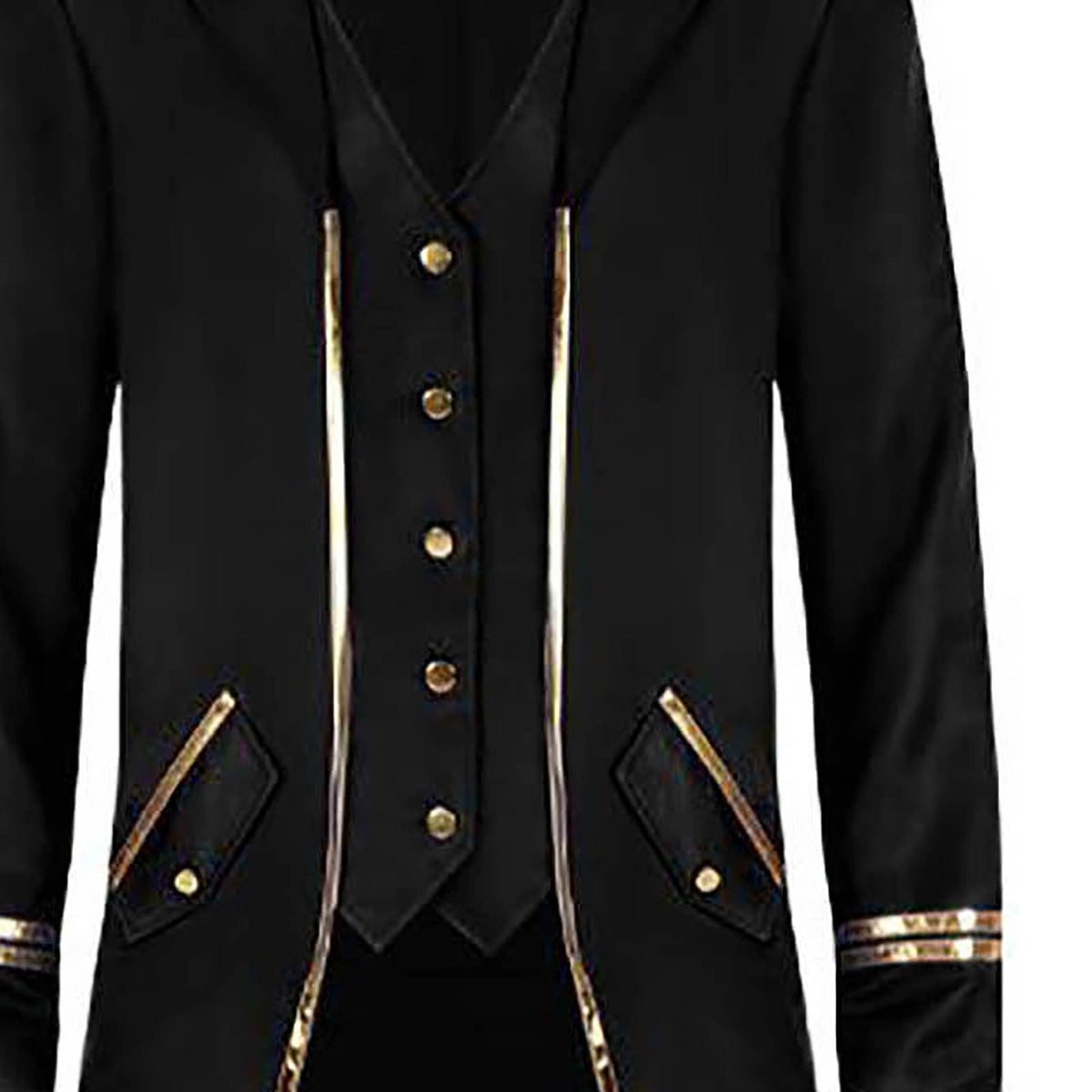 Men Clearance LYXSSBYX Mens Jackets Fall Fashion Halloween Men's Costume Men's Mid Length Retro Tuxedo Costume