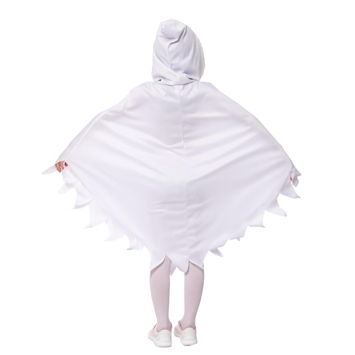 Joyfy Kids Ghost Costume, Halloween Ghost Costume, White Silent Ghost Costume with Pumpkin Bag for Toddler Boys Girls Halloween Party Dress Up Cosplay