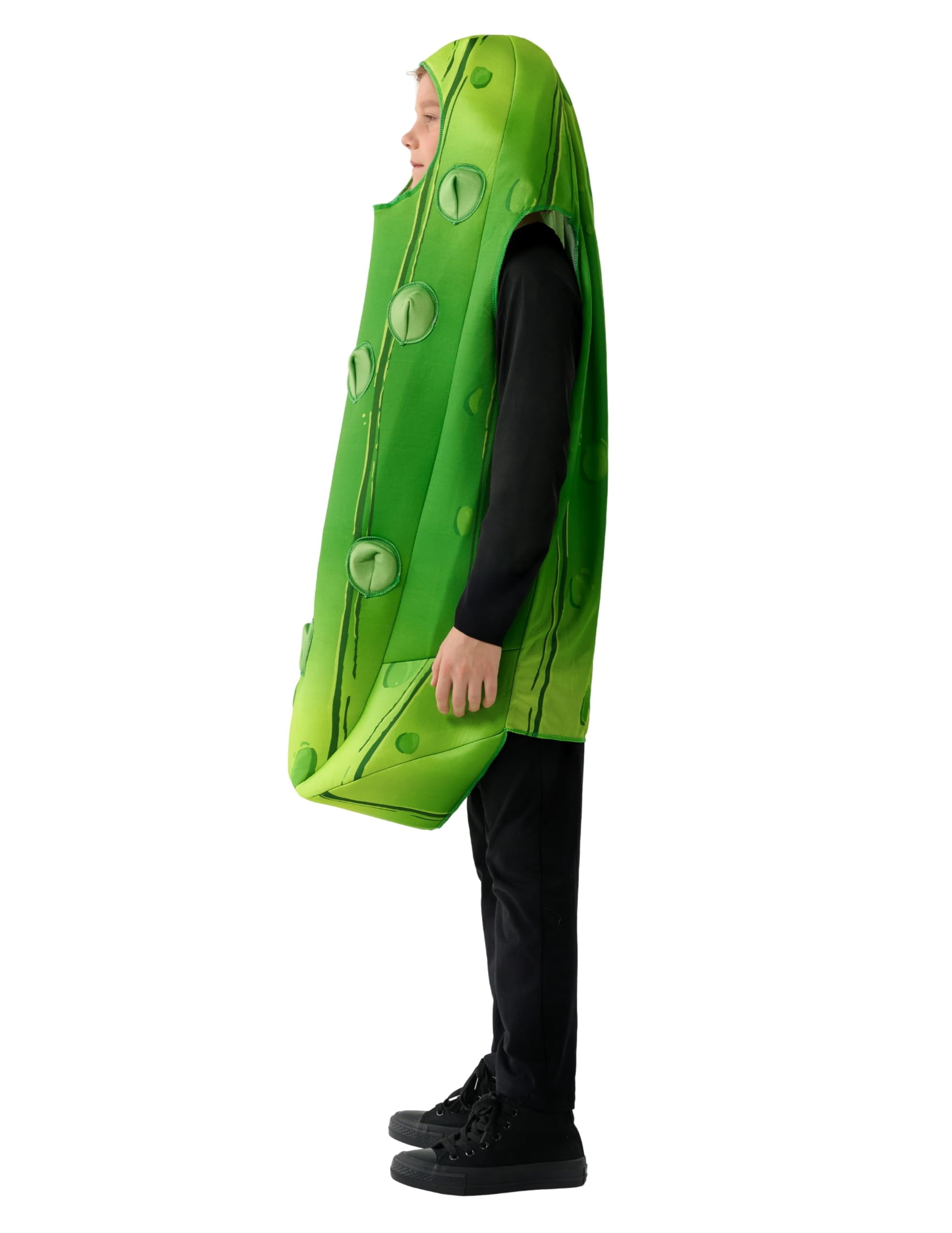 Joyfy Halloween Pickle Costume for Adult, Unisex Food Costume, Funny Costume for Men, Fruit Jumpsuit for Halloween Fancy Dress Costume