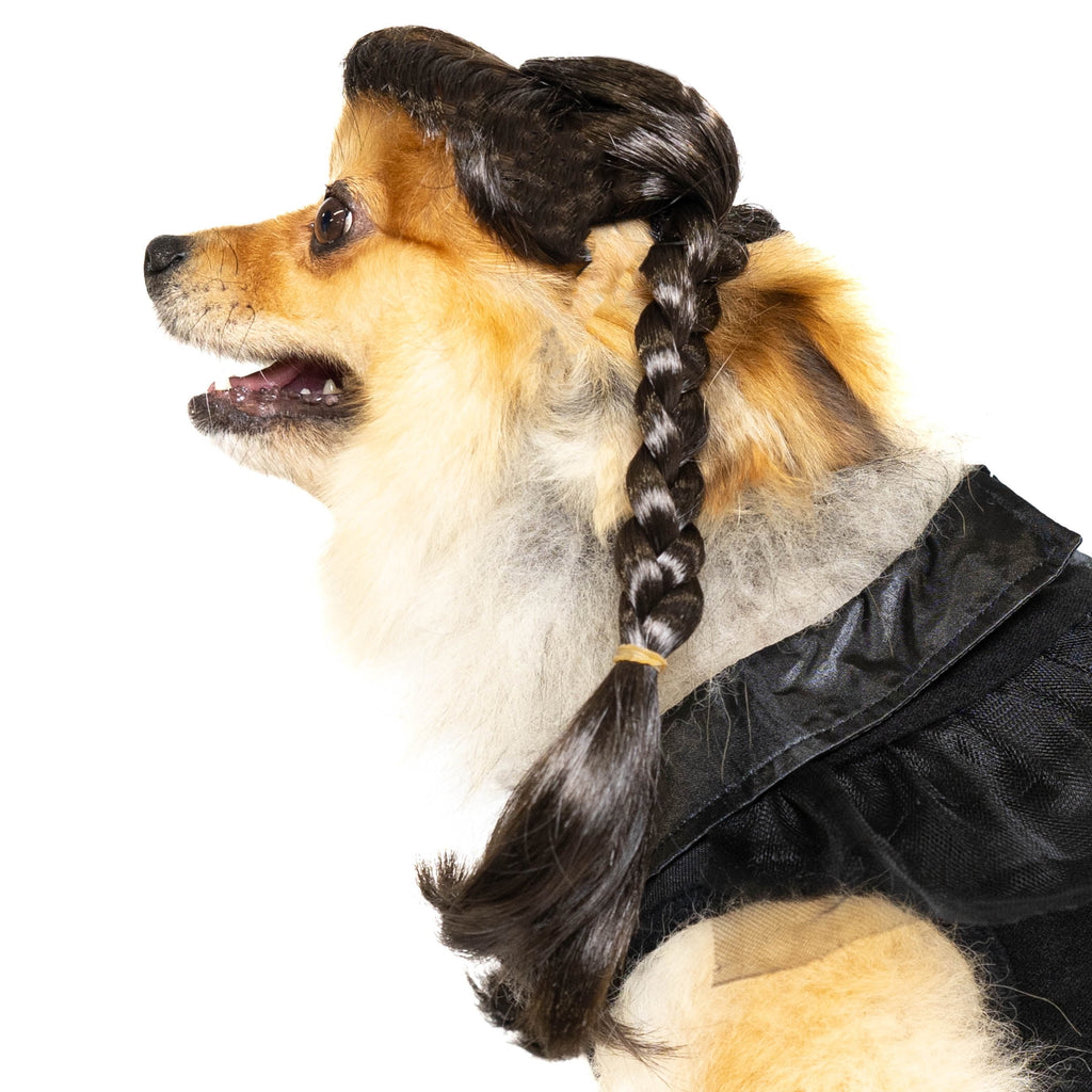 Vibrant Life Halloween Gothic Girl Costume for Dogs, Black, Large