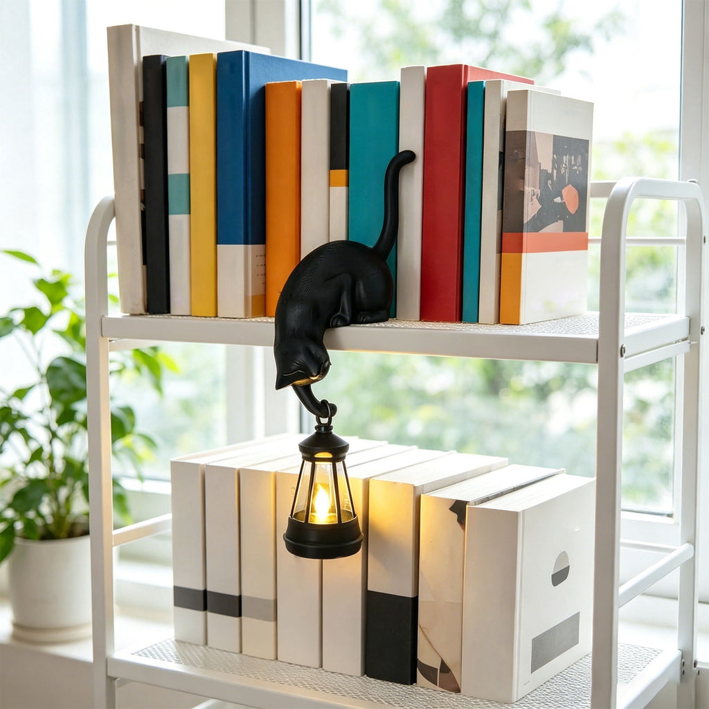 Halloween Ghost Library Lantern Decorative Bookshelf Lighting, Reading Book Shelf Lights for Study Reading Corner Home Library Gift for Book Lovers Bookworms