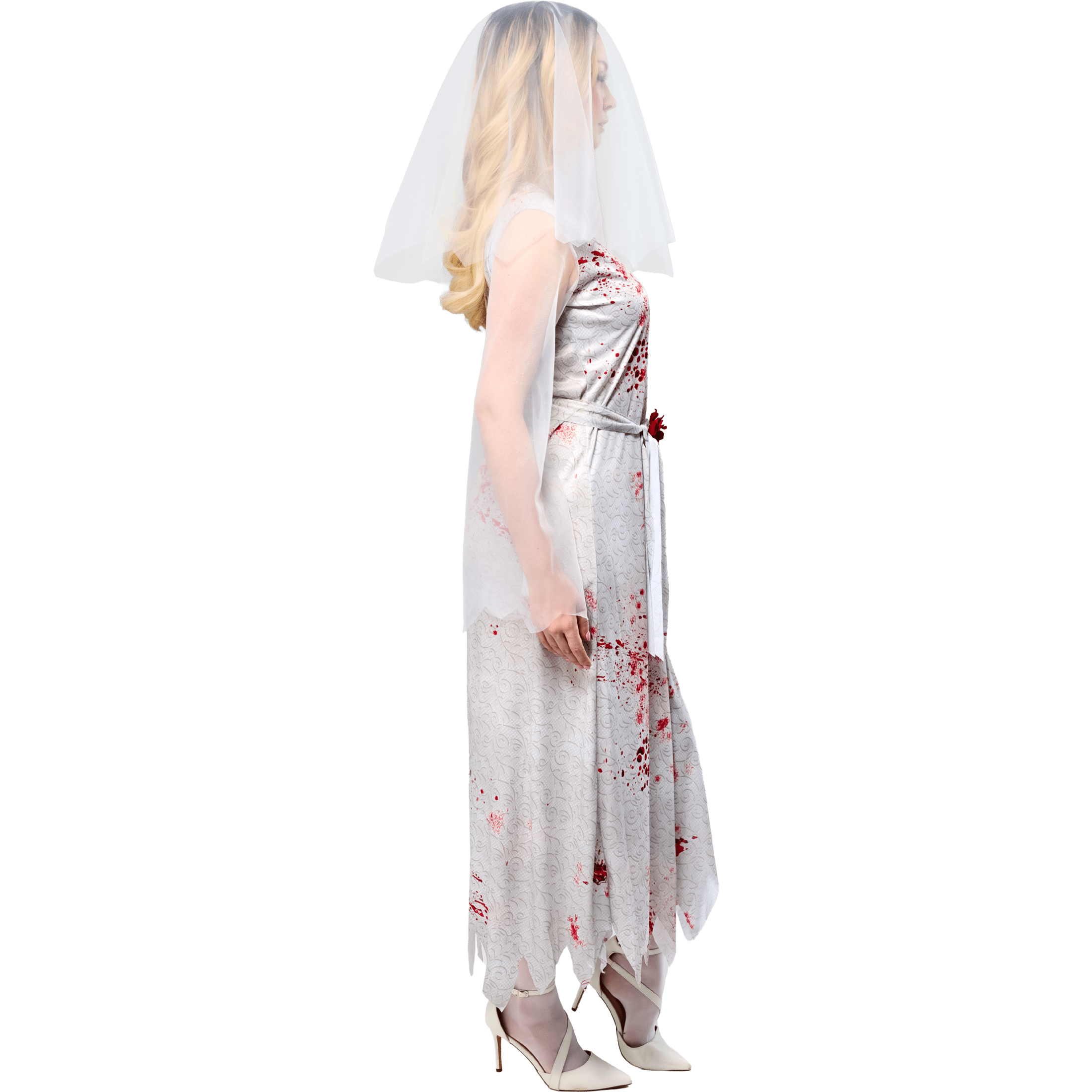 Ghost Bride Halloween Costume for Adults, Women's Size M (8/10), by Way to Celebrate