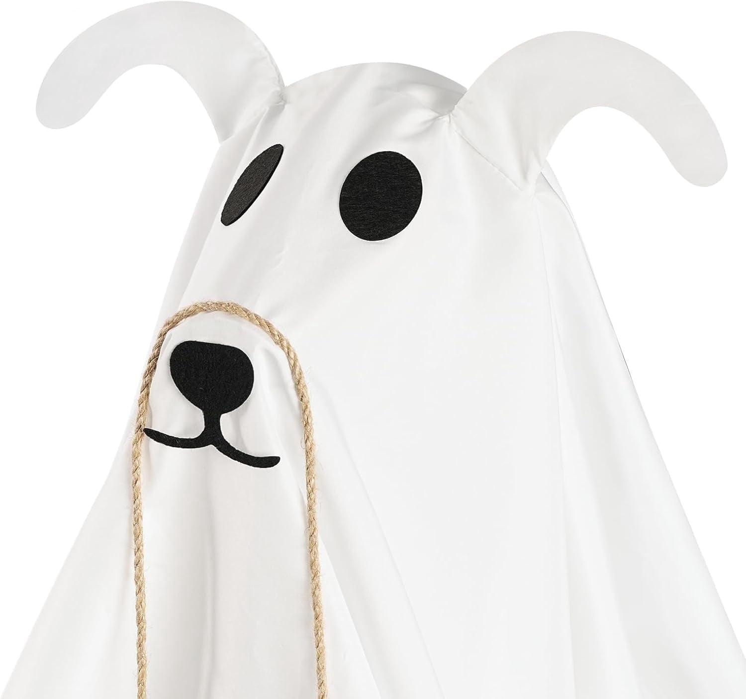 Halloween Decorations, 2 Pack 2.3 FT Light-Up Spooky Ghost Dog with 2 Sign | Halloween Ghost Dog Decorations Outdoor, Halloween Decorations Indoor, Remote Control Ghost Decor for Porch Yard Lawn Home