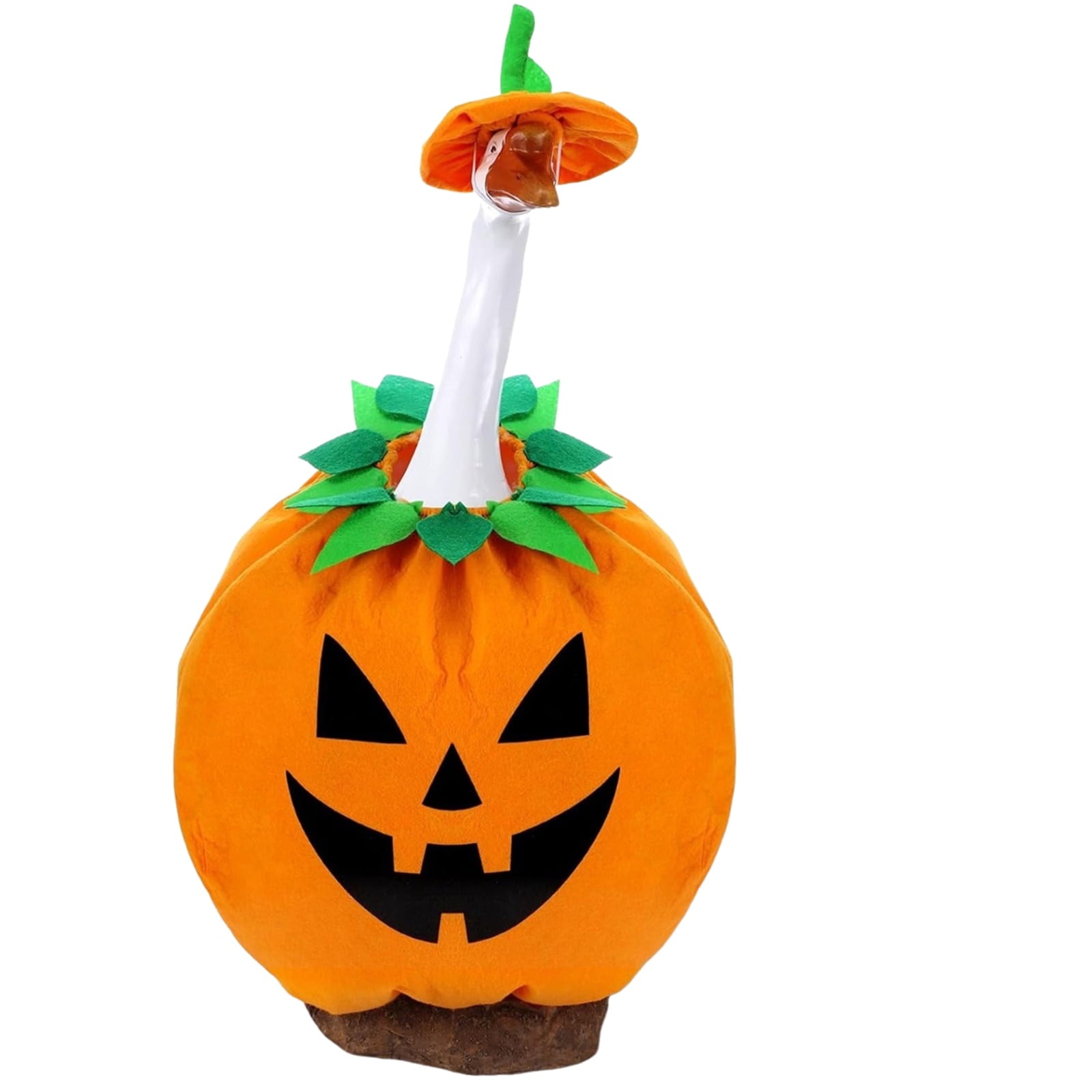 Bat Witch Hat Spiderweb Halloween Goose Clothes Fit 17/23In Cement Plastic Lawn Goose, Stylish Full Set for Outdoor Yard Patio Garden Seasonal Halloween Home Ornamental Arrangement