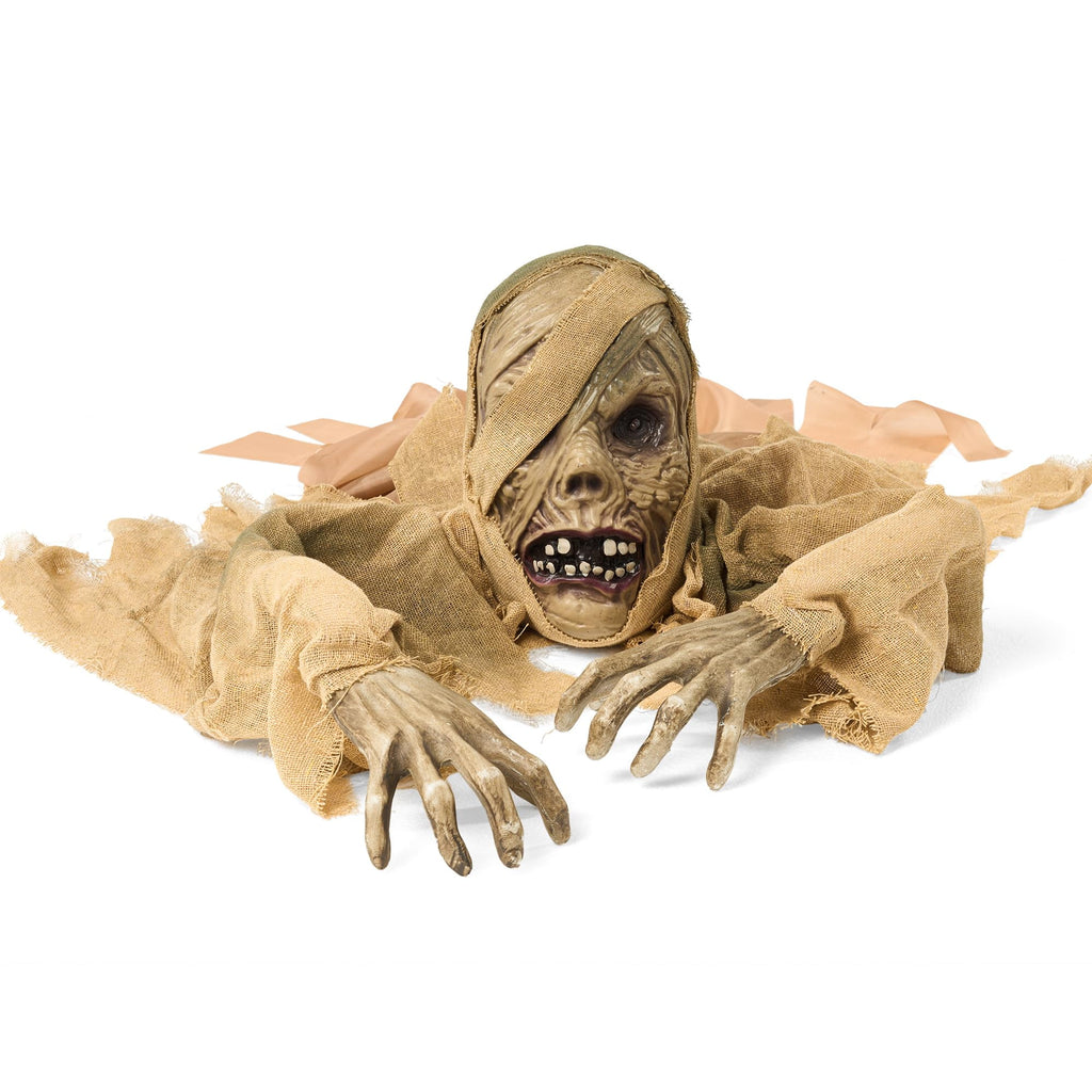 Joyfy Halloween Decorations Outdoor Groundbreaker Creepy Life Size Light Up Climbing Zombie Groundbreaker with Sound,Motion Activated Halloween Decorations Haunted House Decorations
