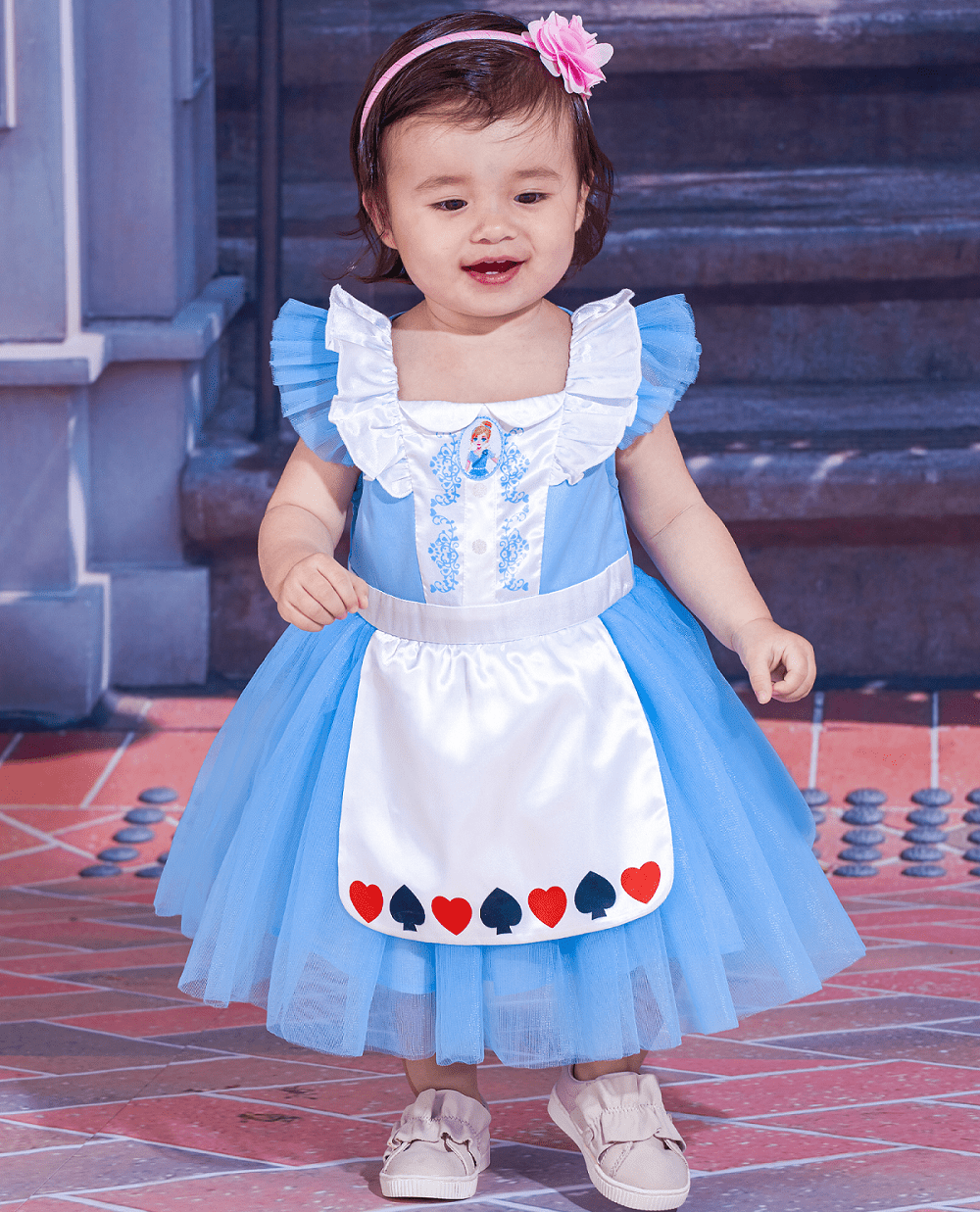 IKALI Baby Girls Princess Costume Dress up Clothes, Toddler Tutu Blue Outfit for Birthday Party 6M-4T