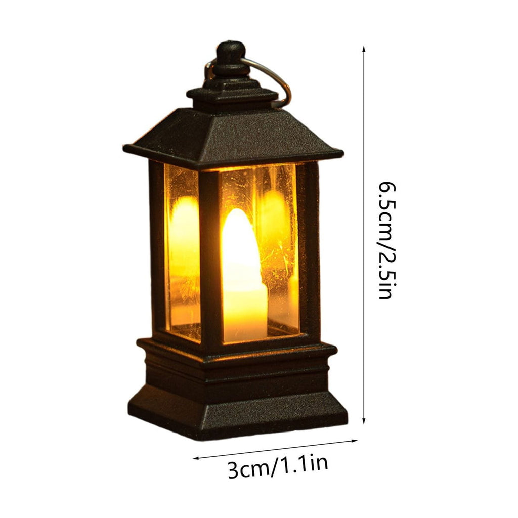 Cheapark Halloween Lanterns Decorations, Battery Operated Black Pumpkin Witch Lanterns, Flickering Light For Indoor Party Home Decor