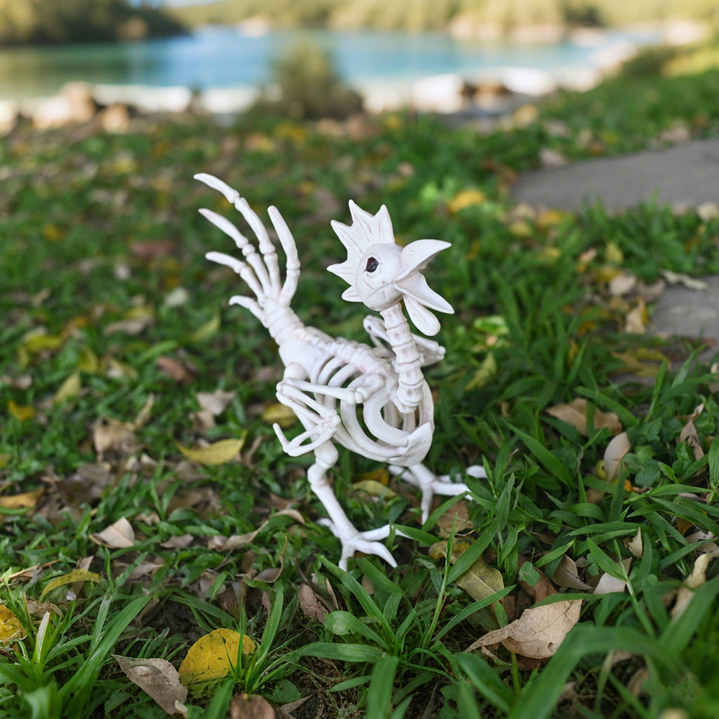 Seasons 12" Skeleton Rooster Halloween Decoration for Crazy Bonez Skeleton Line
