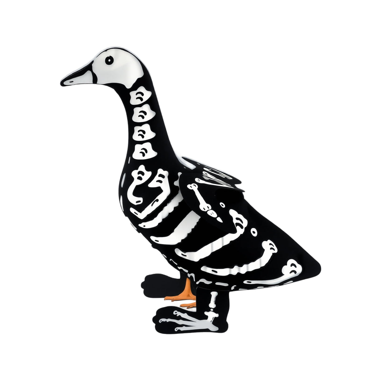 Outdoor Holiday Yard Decor, 23 Inch Porch Goose Outfits, Halloween Pumpkin Themed Porch Goose Clothes, Porch Goose Set with Hat and Treat Bag, Fits Standard 23 Inch Large Porch