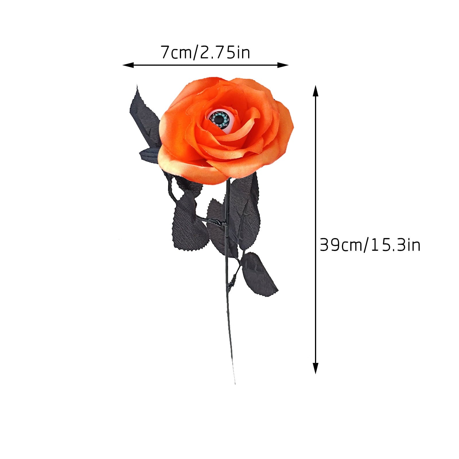 Feltree Halloween Decorations 10 Pieces Faux Rose With Eyeballs Halloween Faux Eyeball Flowers Faux Gothic Rose Bushes For Halloween Party Home Decorations