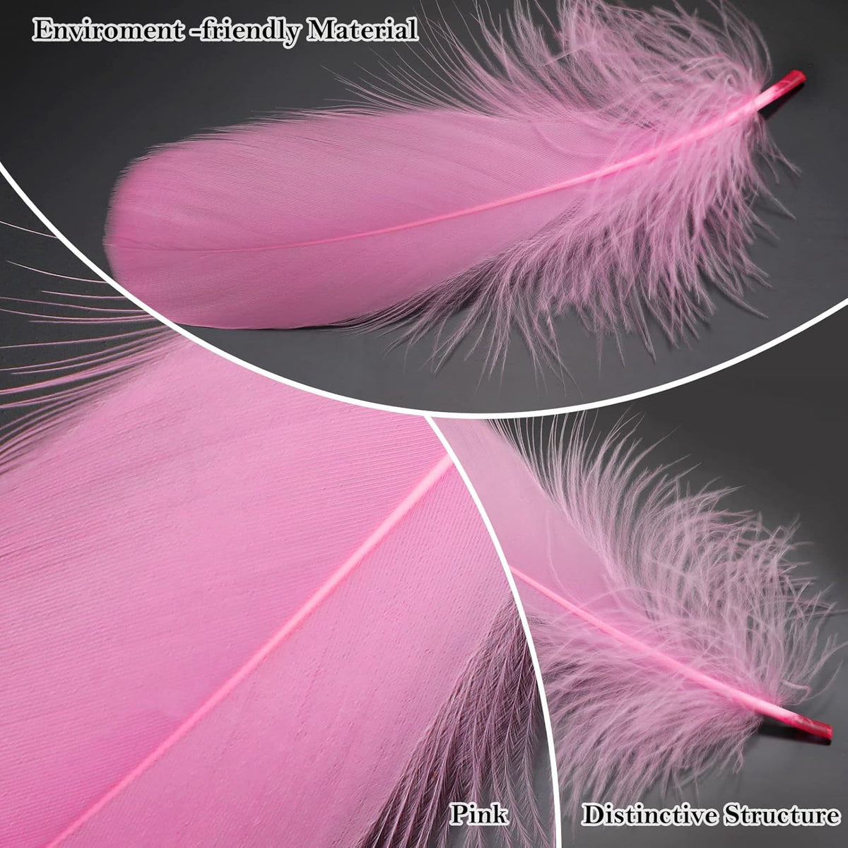 600PCS Red Feathers, 3-4.7 inch Feathers Bulk for DIY Crafts Wedding Halloween Costume Party Decorations Dream Catcher Supplies