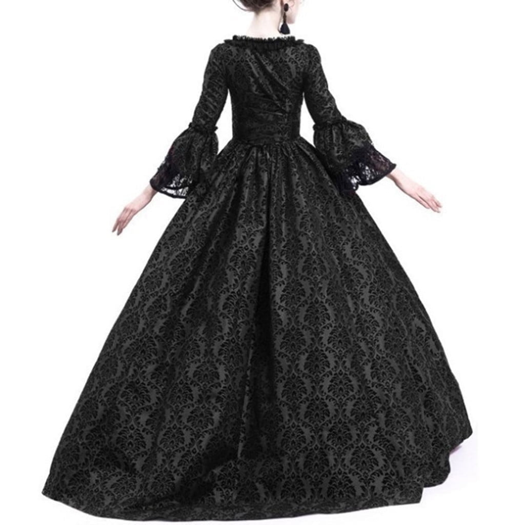 Jsaierl Victorian Dress for Women 1800S Medieval Renaissance Dress Corset Flare Sleeve Vintage Dress Cocktail Party Ball Gown