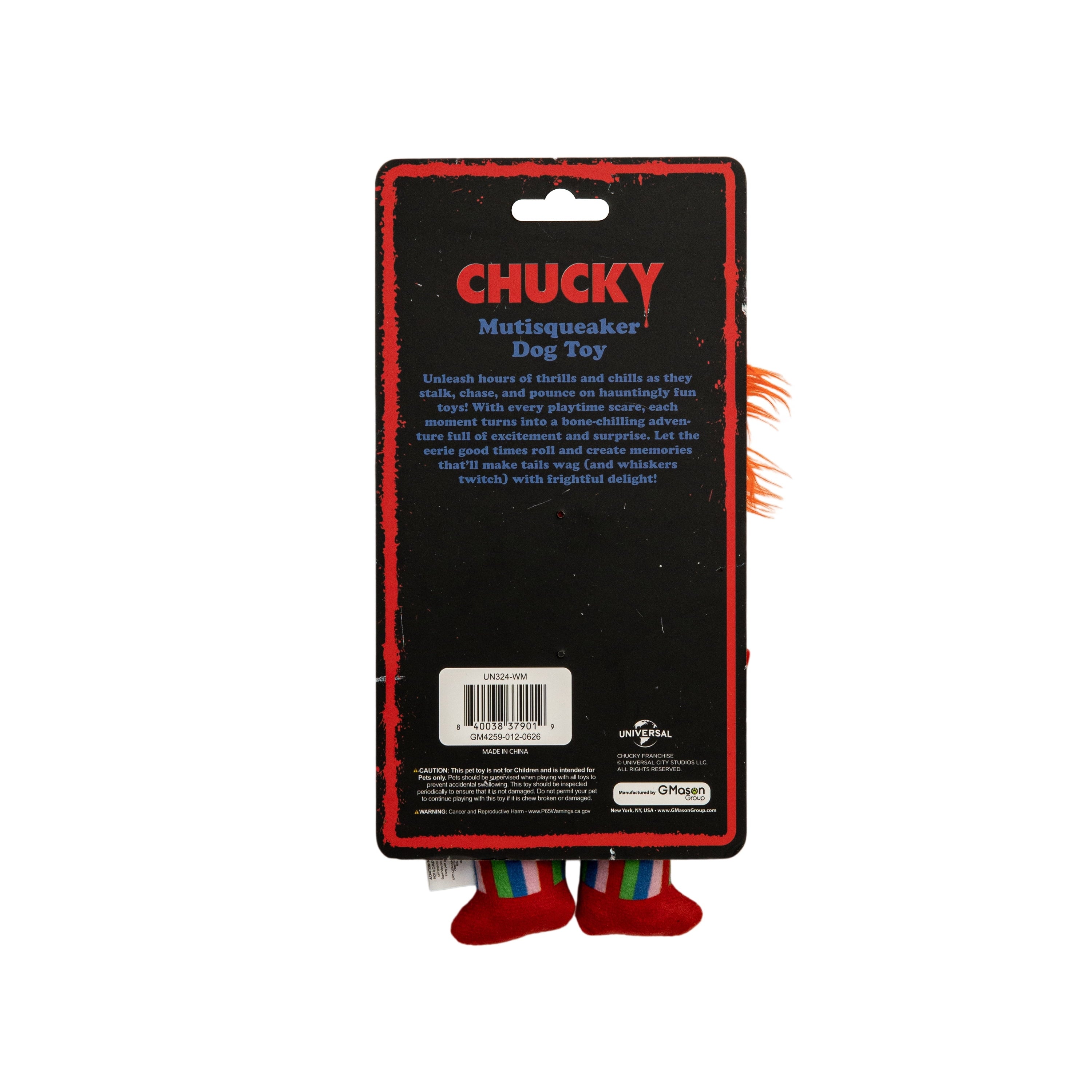 Disney Halloween Dog Toy, Nightmare before Christmas, Zero, Plush, Squeaky, Black & White, 8.66"