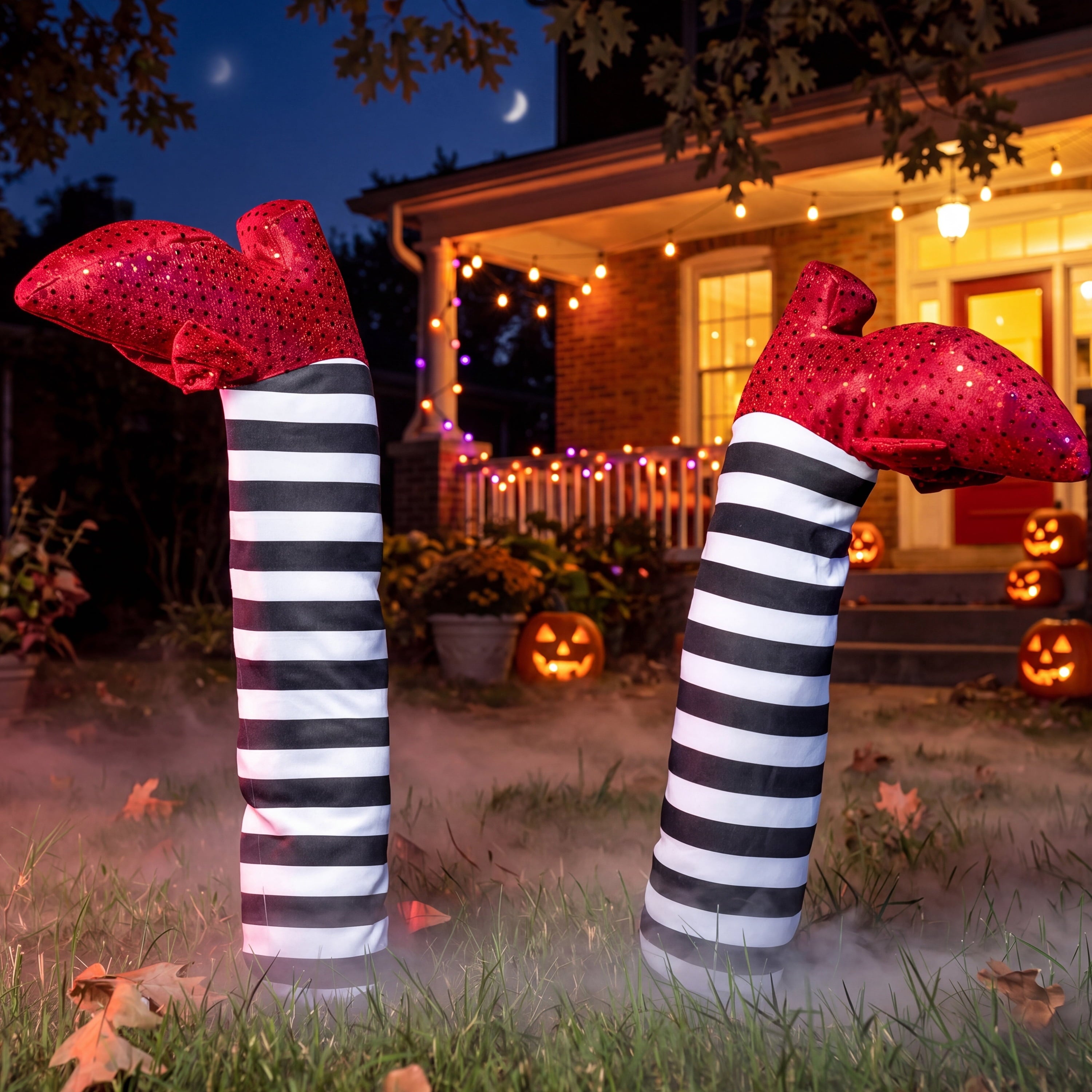 Joyfy 3 Pack Halloween Light up Skeleton Decorations Outdoor,Halloween Graveyard Spooky Skull Stakes Pathway Lights for Halloween Props Yard Decor
