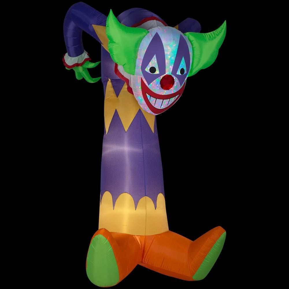 Gemmy Kaleidoscope Clown Airblown Halloween Yard Inflatable, 7.5'