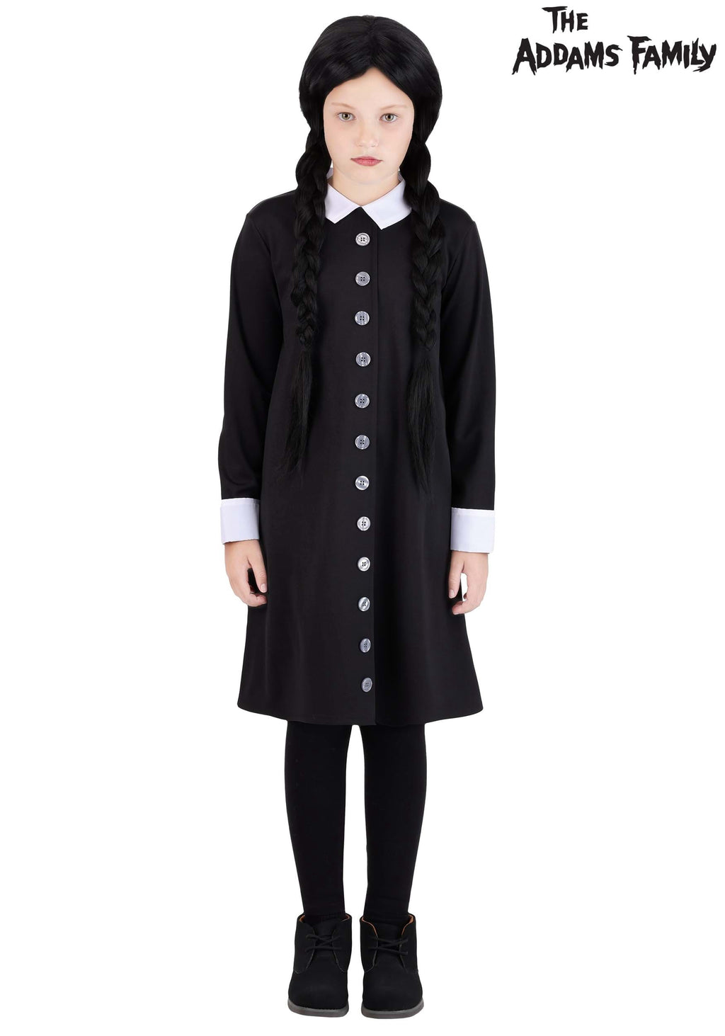 Girl's Essential Wednesday Addams Costume