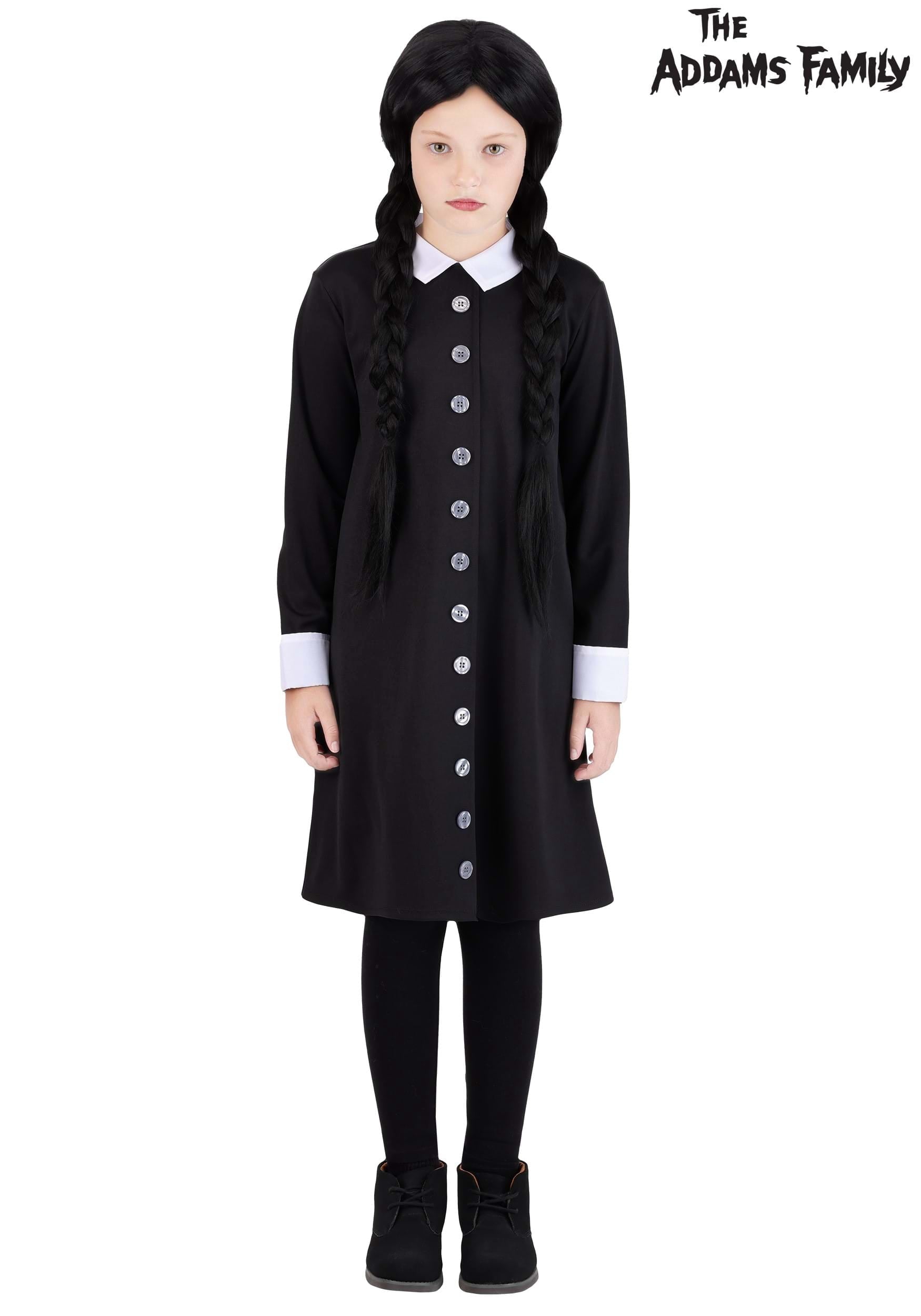 Girl's Essential Wednesday Addams Costume