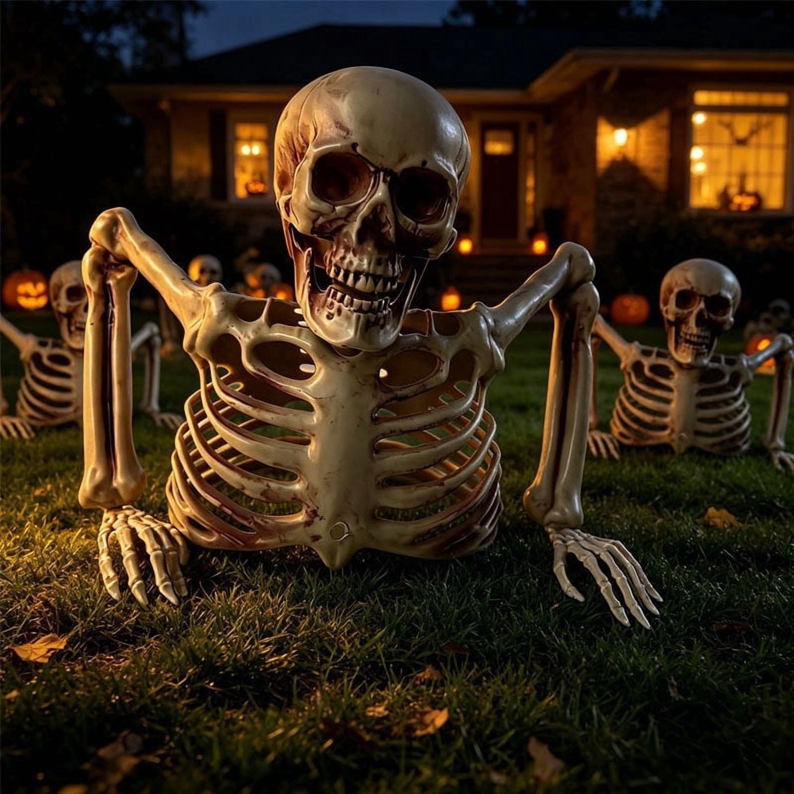 Halloween Skeleton Snake Prop Realistic Scary Serpent Decorative Ornament, Spooky Scene Setup Skeleton Decor Haunted House Party Prop, Home Shop Display Halloween Skeleton Holiday Ornament Gift