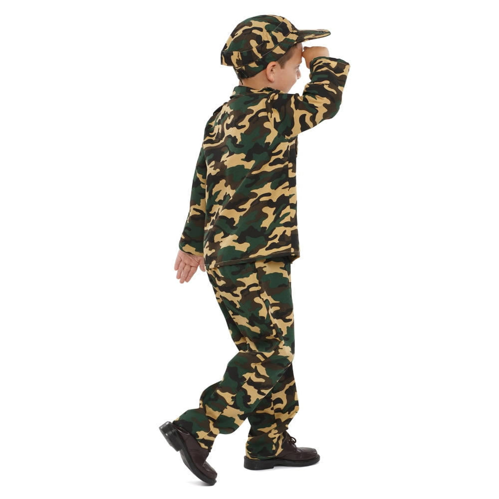 Dress-Up-America Army Costume For Kids- Soldier Costume For Boys and Girls