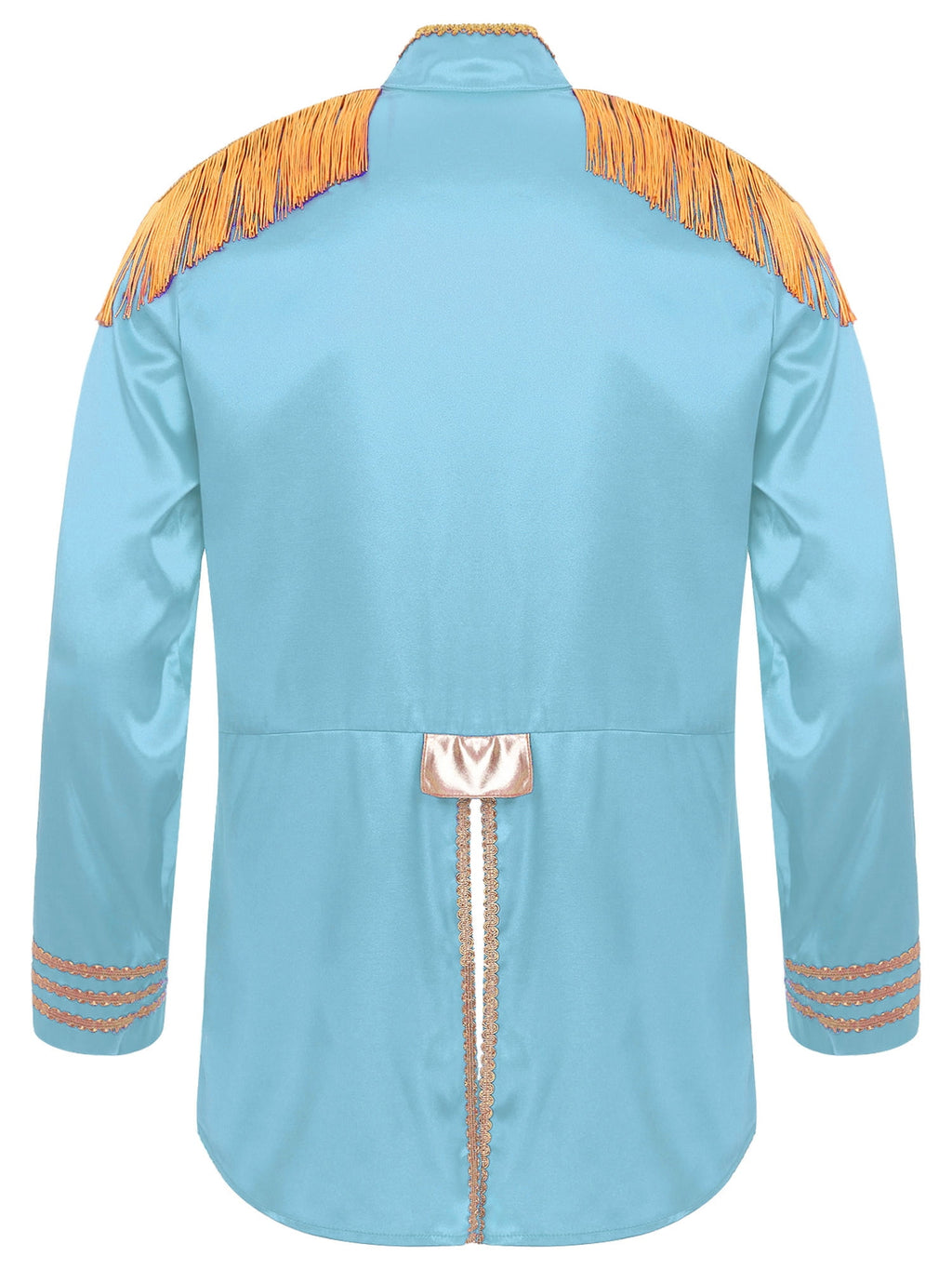 Eandarui Men's Halloween SGT Sergeant Pepper Costume Jacket Fancy Dress Hippie Music Star 1960s Shirt Red M