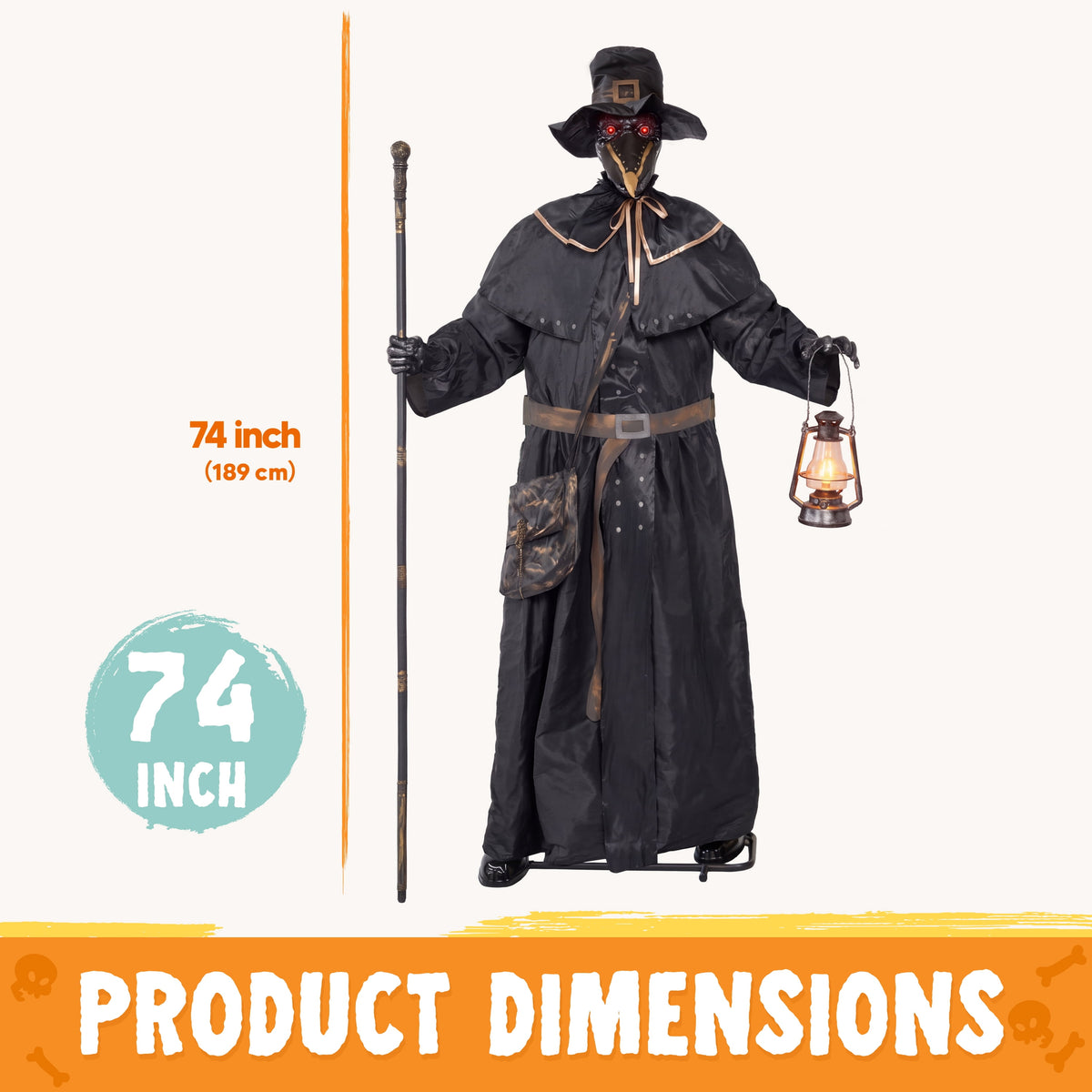 Joyfy 5ft Drinking Skeleton Halloween Animatronic Decorations, Outdoor Haunted Props with Endless Liquid Pouring Effect, Green LED Lights & Spooky Sounds, Life-Size Skeleton for Garden Yard Lawn