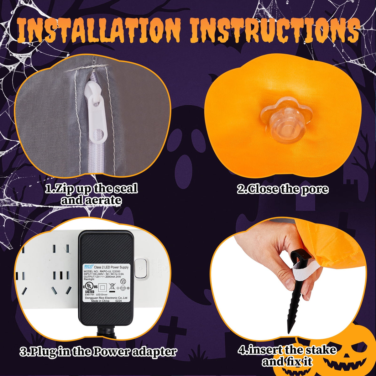Zimtown 10 FT Halloween Inflatables Ghost Tombs Decor Outdoor Halloween Decoration