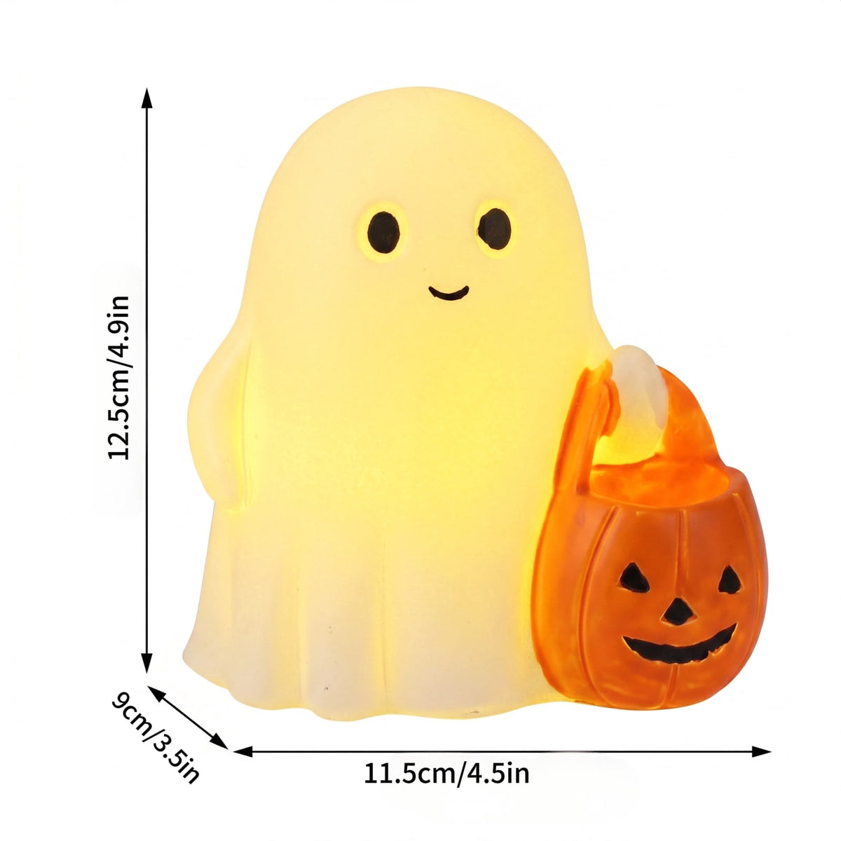 Halloween Decorations, Ghost Resin Crafts Ornaments, Alloween Decoration for Porch Yard Patio Indoor Decor Fall Autumn Home Shelf Mantel Ornament