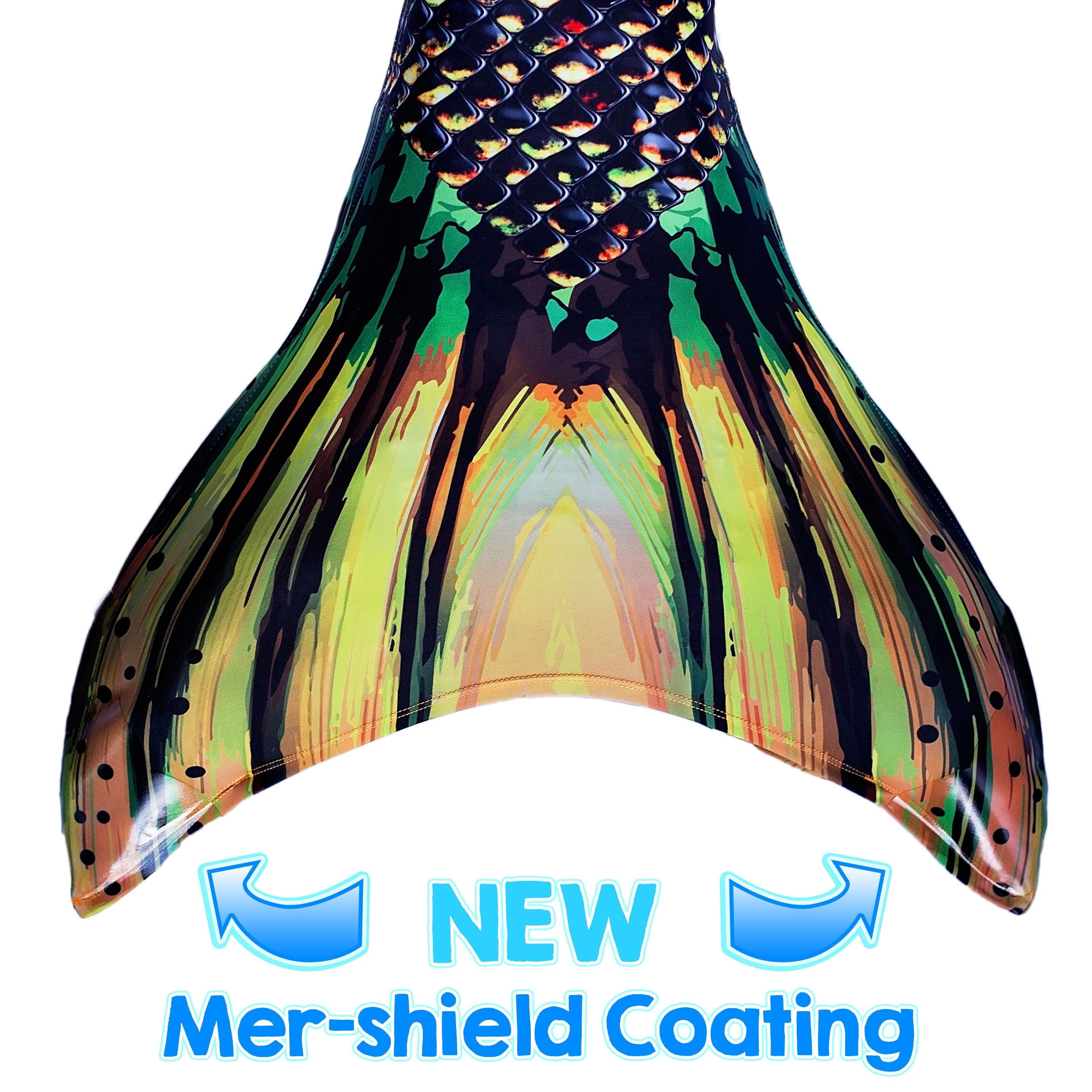 Sun Tail Mermaid Blue Lagoon Tail Skin, Size Child Extra Large (Monofin Not included) for Girls