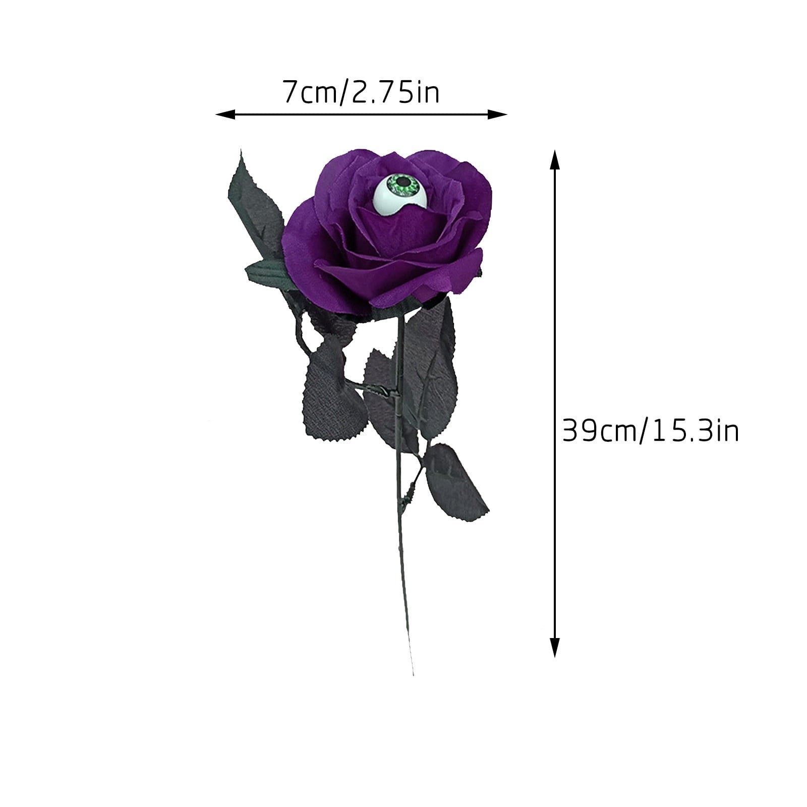 Feltree Halloween Decorations 10 Pieces Faux Rose With Eyeballs Halloween Faux Eyeball Flowers Faux Gothic Rose Bushes For Halloween Party Home Decorations