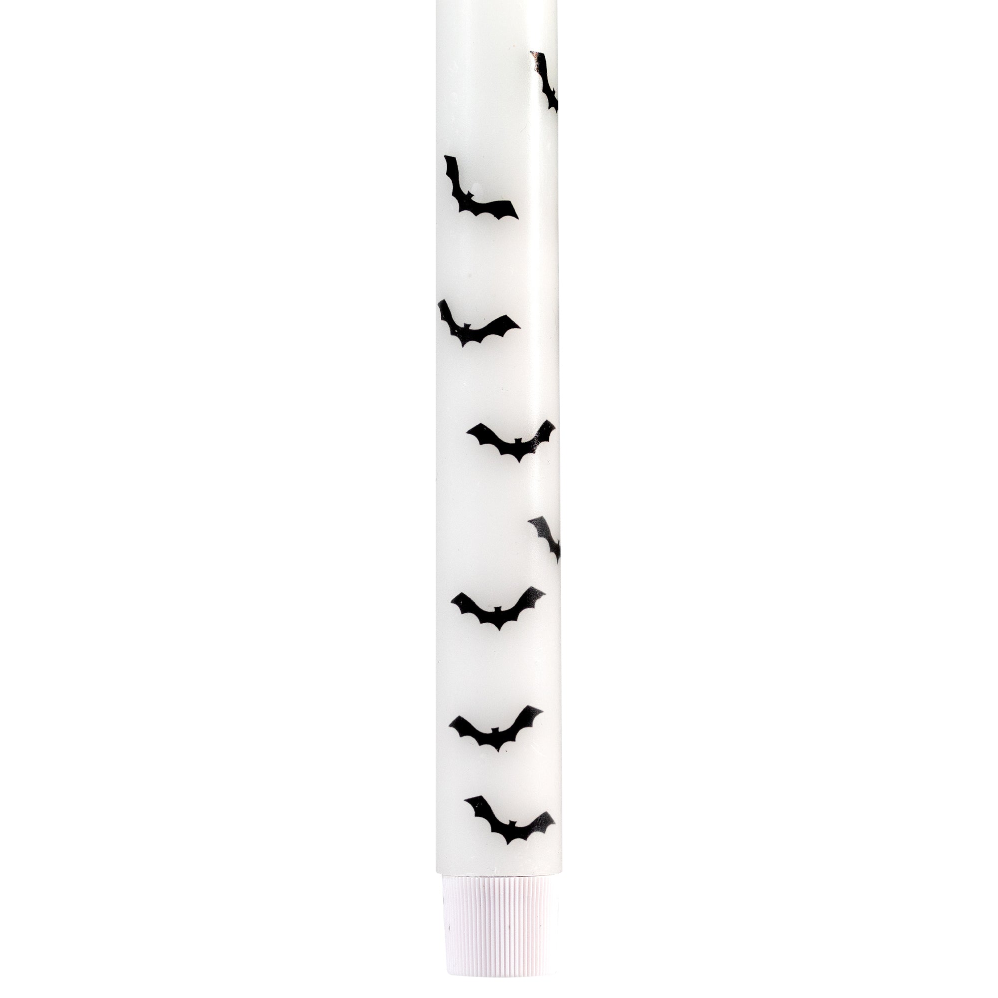 Northlight LED Flickering Flameless Wax Tapered Flying Bats Halloween Candles - 9.75" - Set of 2