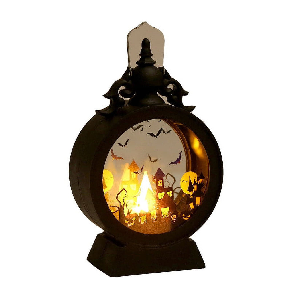 ESULOMP Uses Button Battery Halloween LED Night Light, Black (2 Piece)