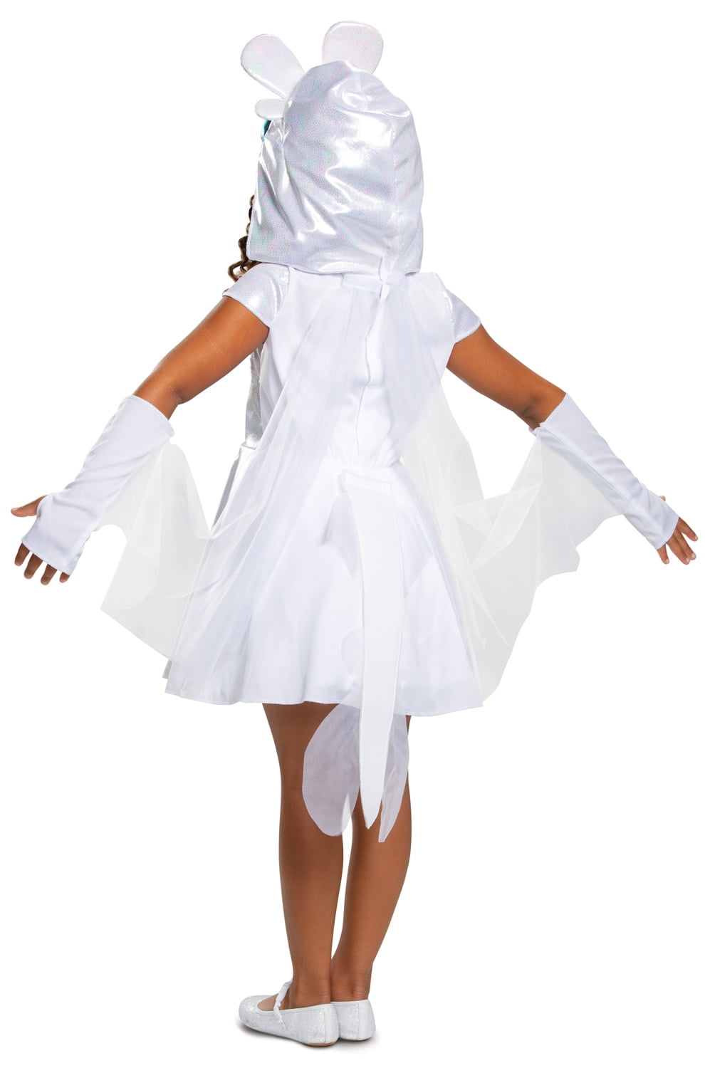 How to Train Your Dragon Light Fury Classic Girl's Halloween Fancy-Dress Costume for Child, M