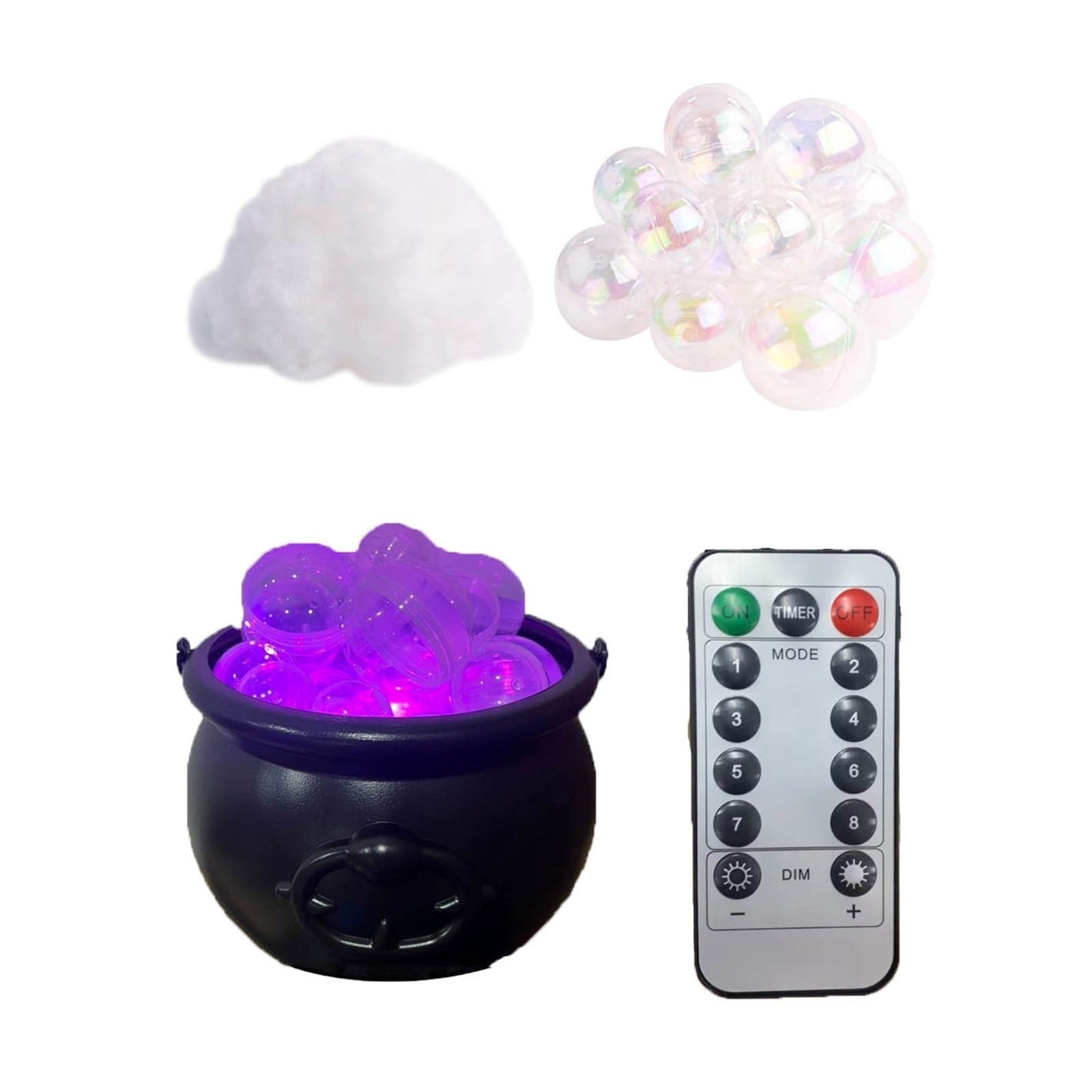 Muecwrye Halloween Decorations Outdoor, Halloween Clearance! Halloween Witches Cauldron with Lights, DIY Bubbling Cauldron Set Decor for Home Porch Outside, Halloween Party Supplies( Without Tripod)