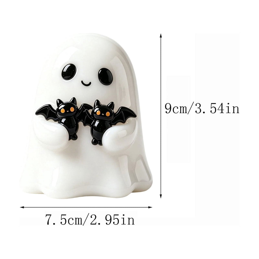 Halloween Decorations, Ghost Resin Crafts Ornaments, Alloween Decoration for Porch Yard Patio Indoor Decor Fall Autumn Home Shelf Mantel Ornament