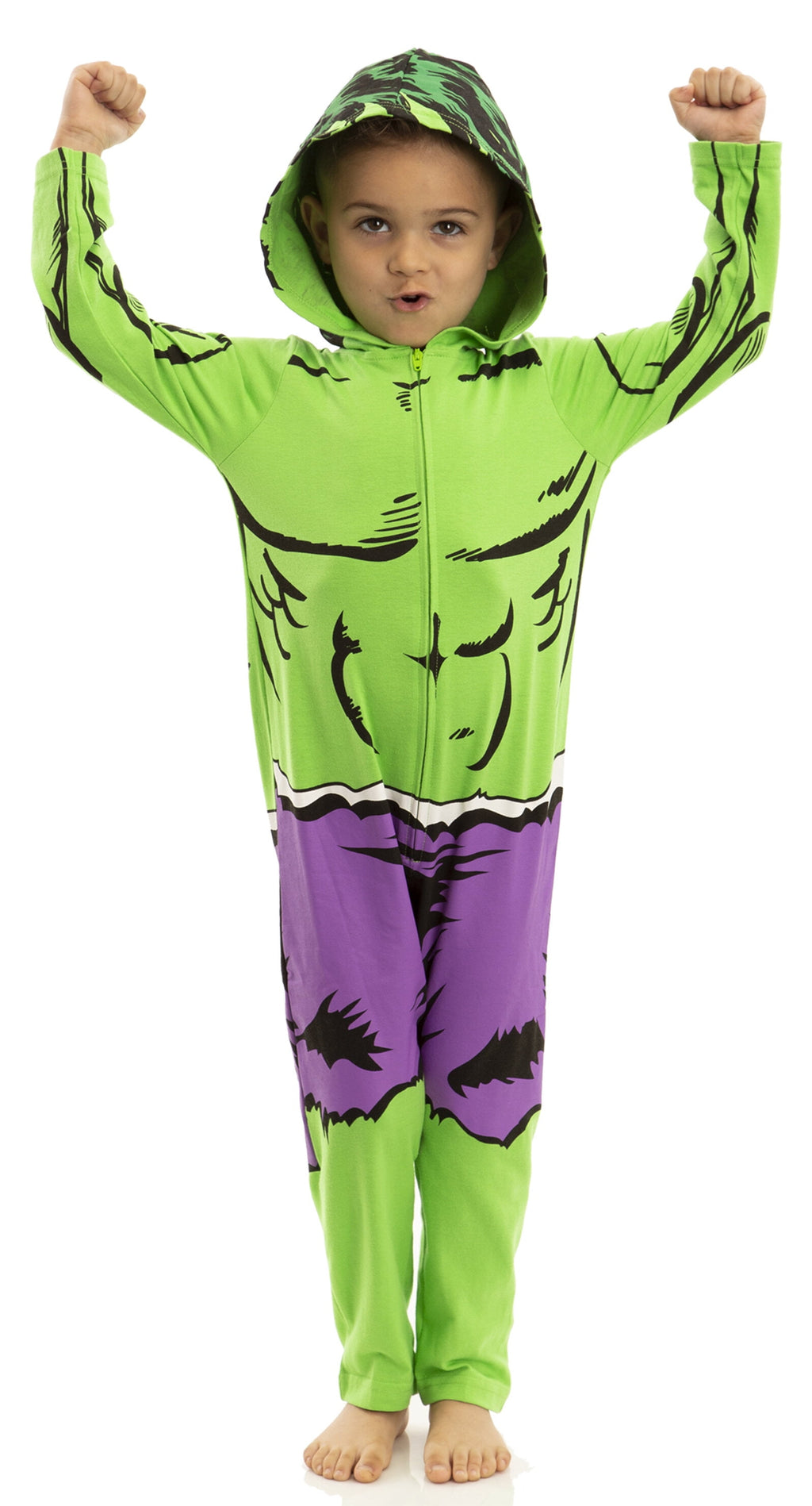 Marvel Avengers Toddler Boy or Girl Cosplay Hooded One Piece Thor Grey