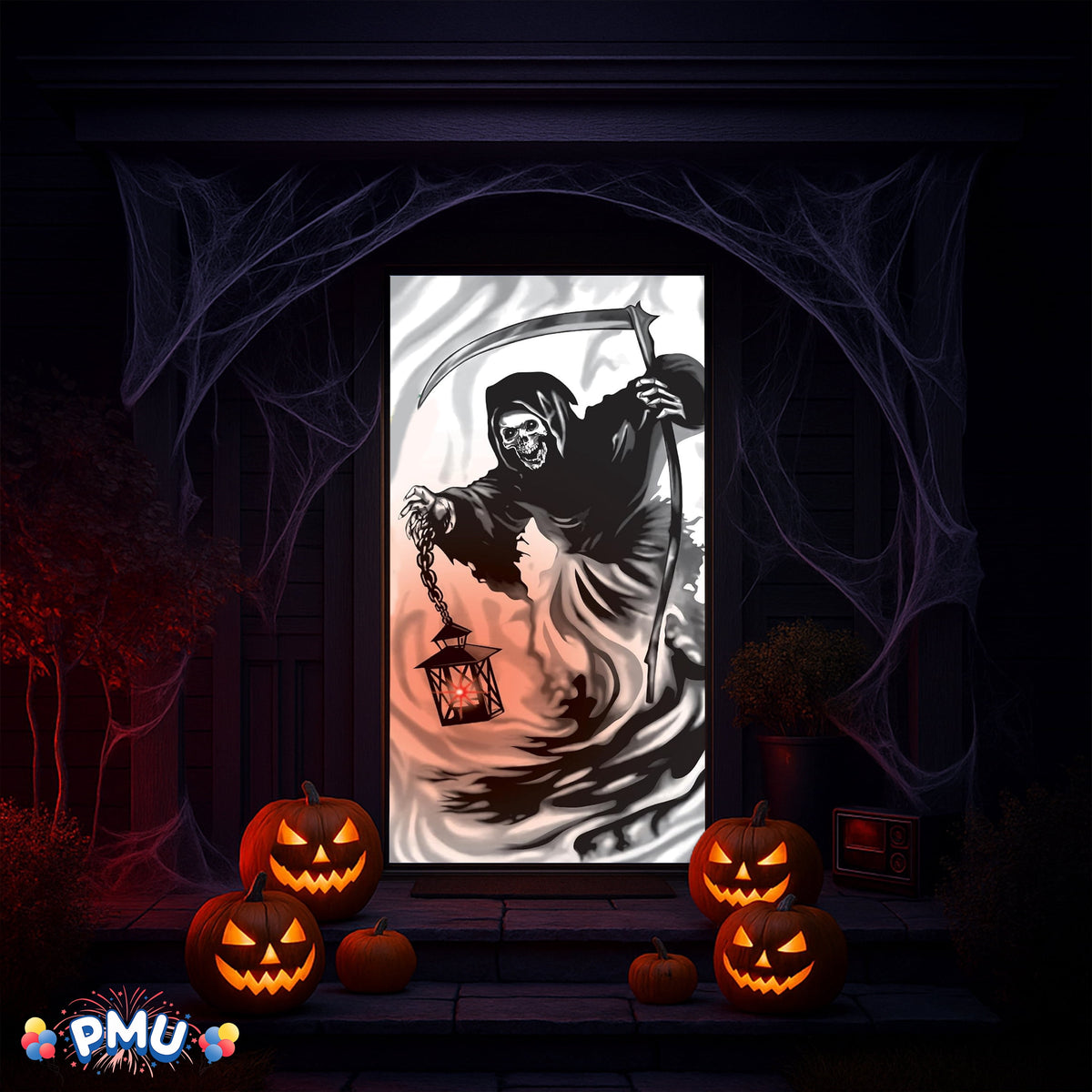 PMU Halloween Microwave Door Decoration 12in x 24in (1/pkg) Pkg/1