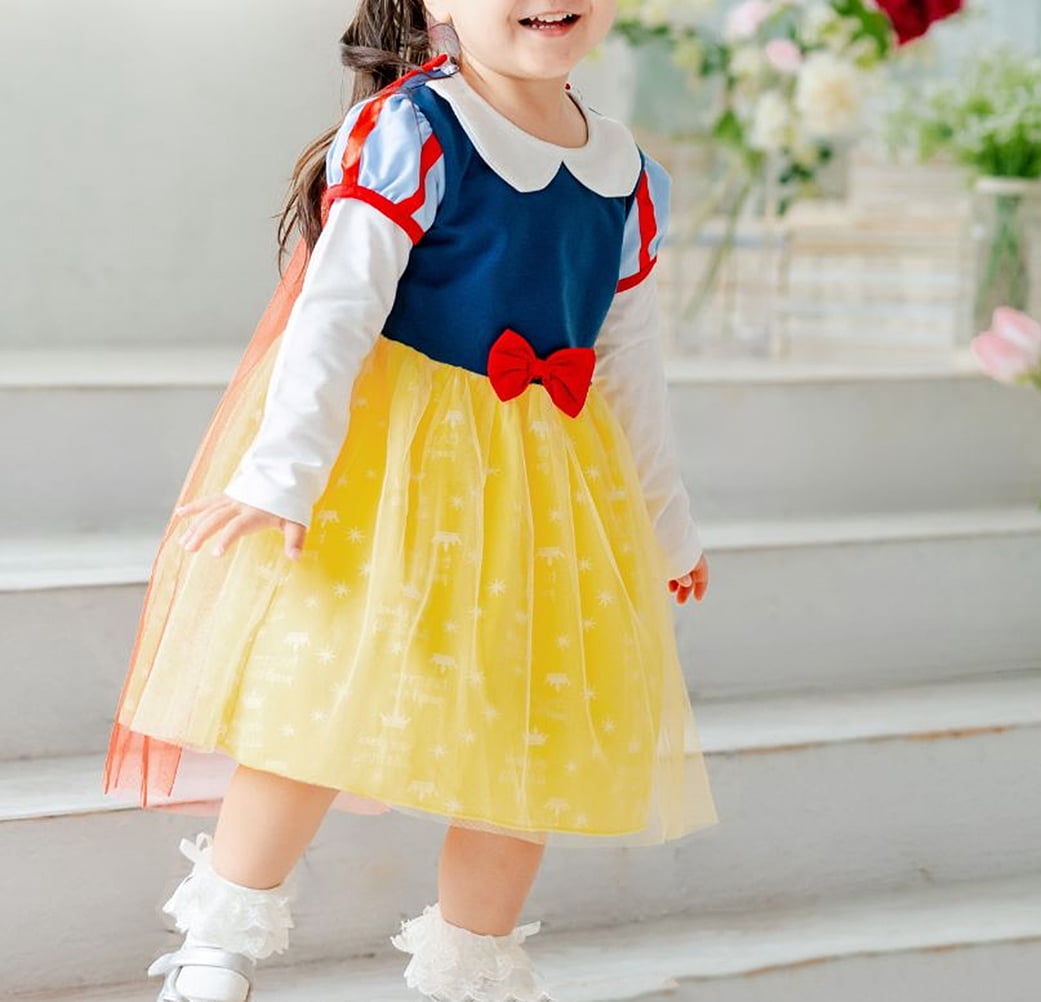 WIBACKER 1-6Y Toddler Girls Princess Costumes Dresses Fancy Dress Up Clothes for Halloween Party Cosplay, Christmas Gift