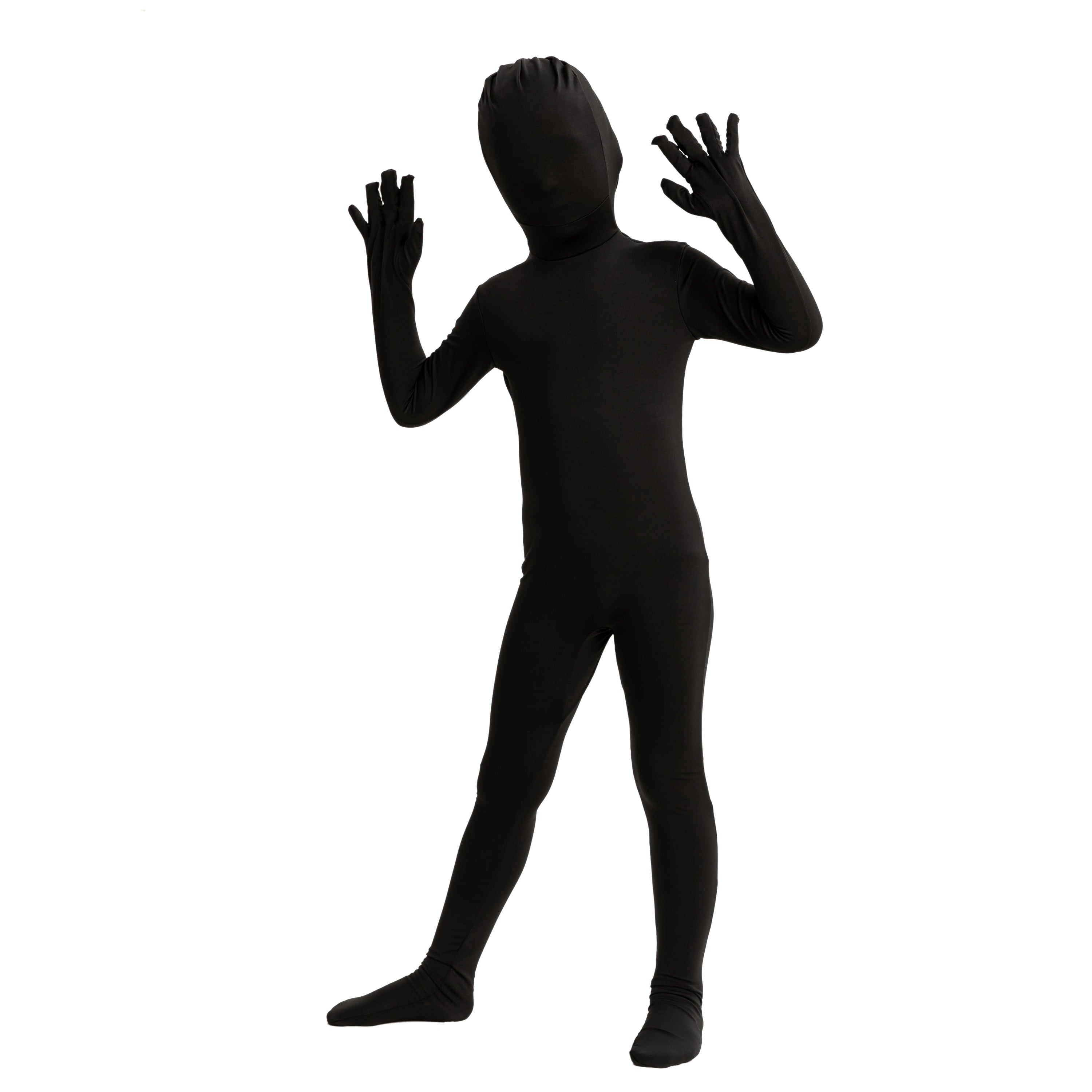 Joyfy Scary Halloween Costume for Kids, Slenderman Skin Bodysuit Skinsuit for Boys Girls Halloween Dress up Party Age up to 12 Years