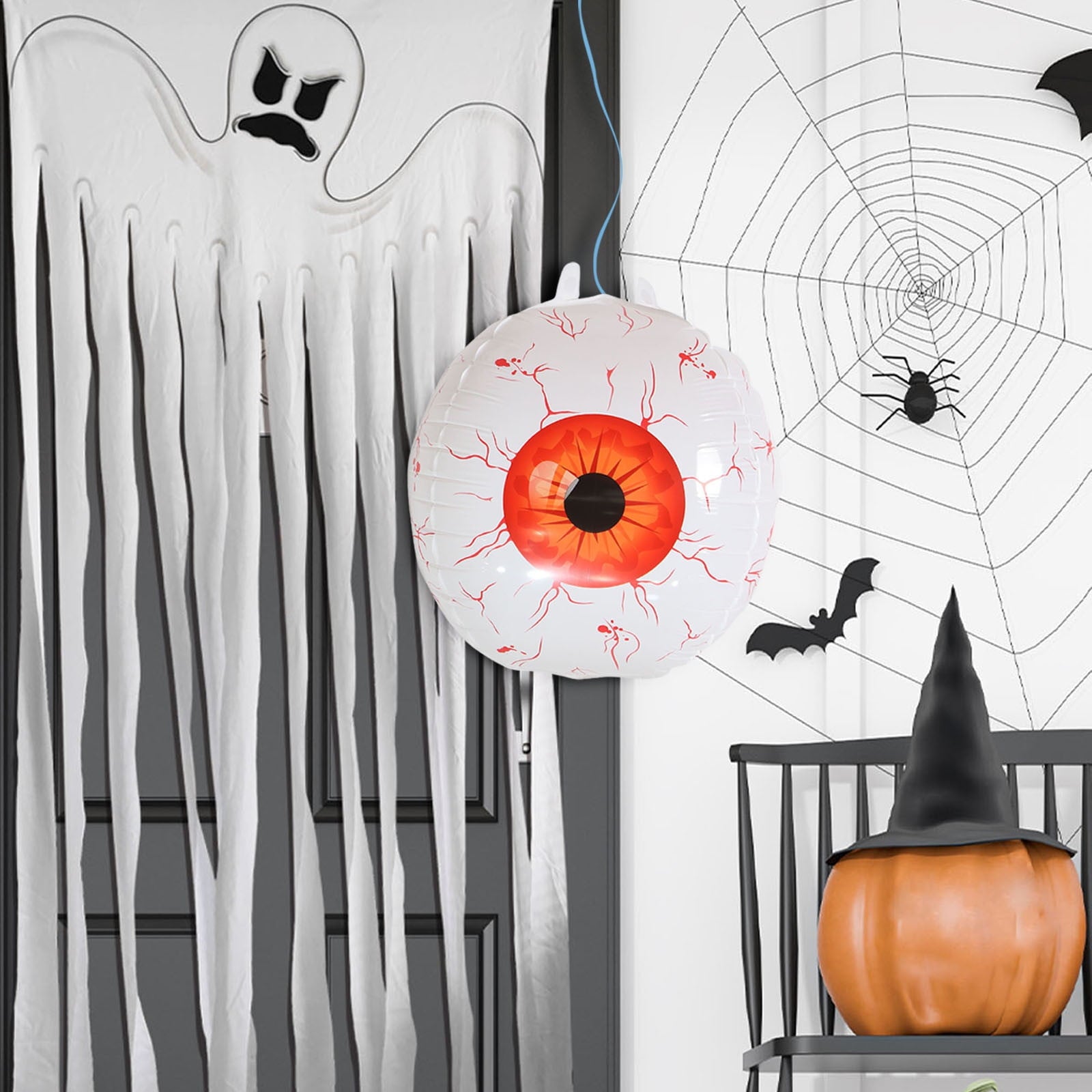 Water Resistant Inflatable Halloween Eyeball Decorations for Indoor and Outdoor Party Decor, for Garden and Courtyard Halloween Festivities