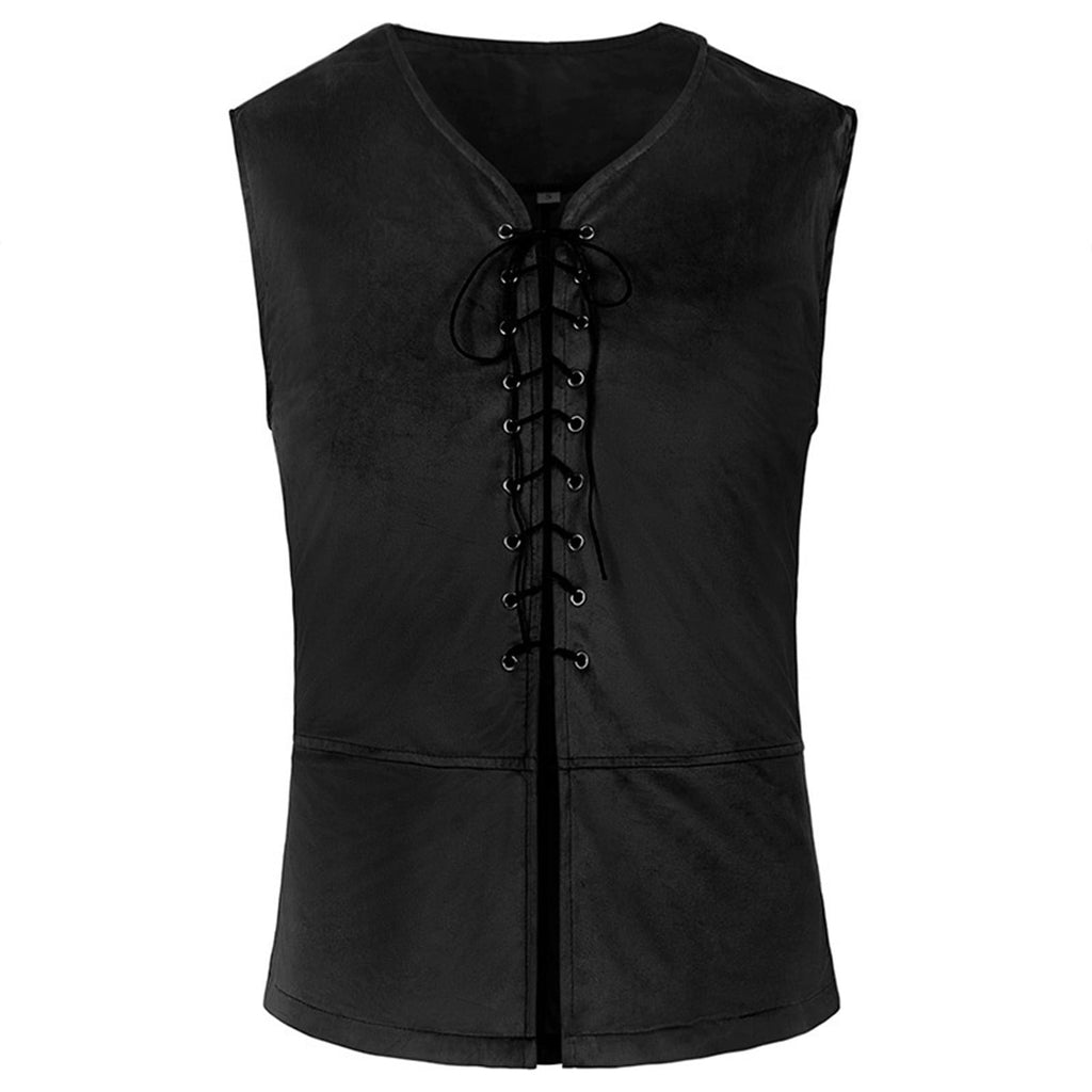 Ceisia Medieval Renaissance Outfit For Men Lace Up Waistcoat Long Sleeve Shirt Lace Trousers With Matching Belt Halloween Pirate Halloween Gift