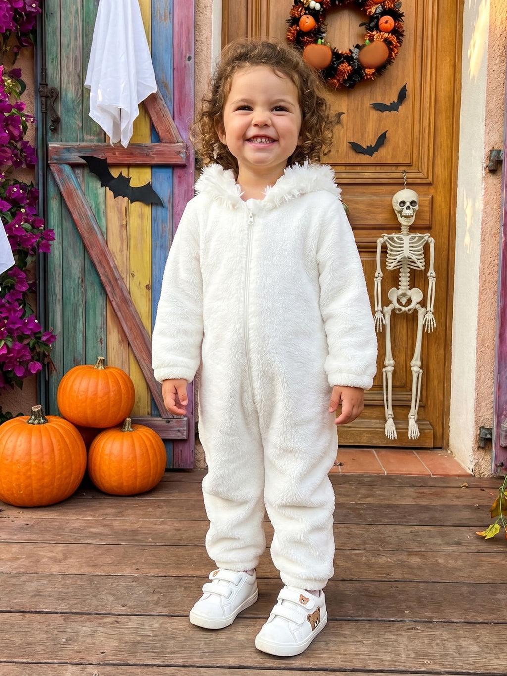 RUINIXCW Toddler Baby Girl Boy Halloween Chick Costume Cosplay Outfit Infant Fall Winter Clothes Snowsuit Fleece Jumpsuit Long Sleeve Hooded Romper