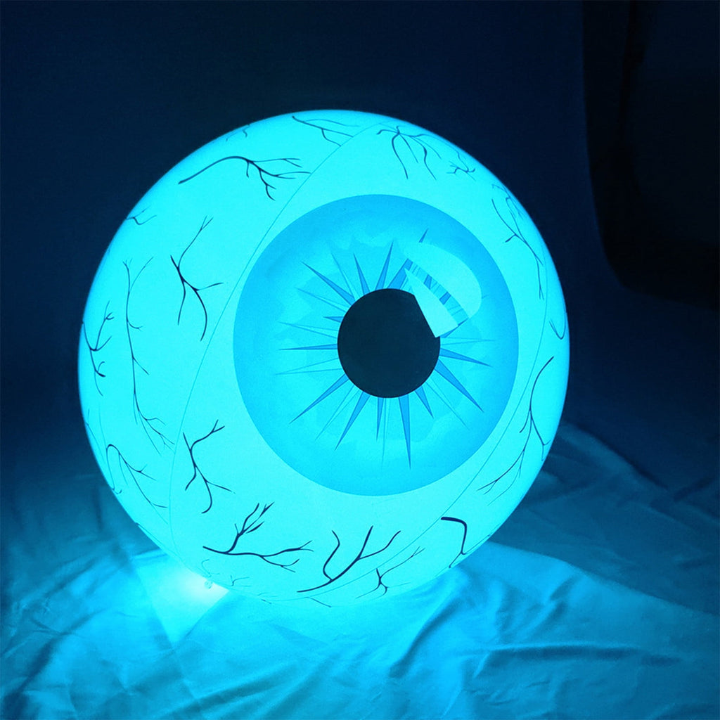 Kdkad Halloween Inflatables Large Set of Eyes Decoration, 23.6 Inch Large LED Glowing Eyes Inflatable Set, Blow Ups Eyes for Yard Horror Parties & Blow-Up Displays